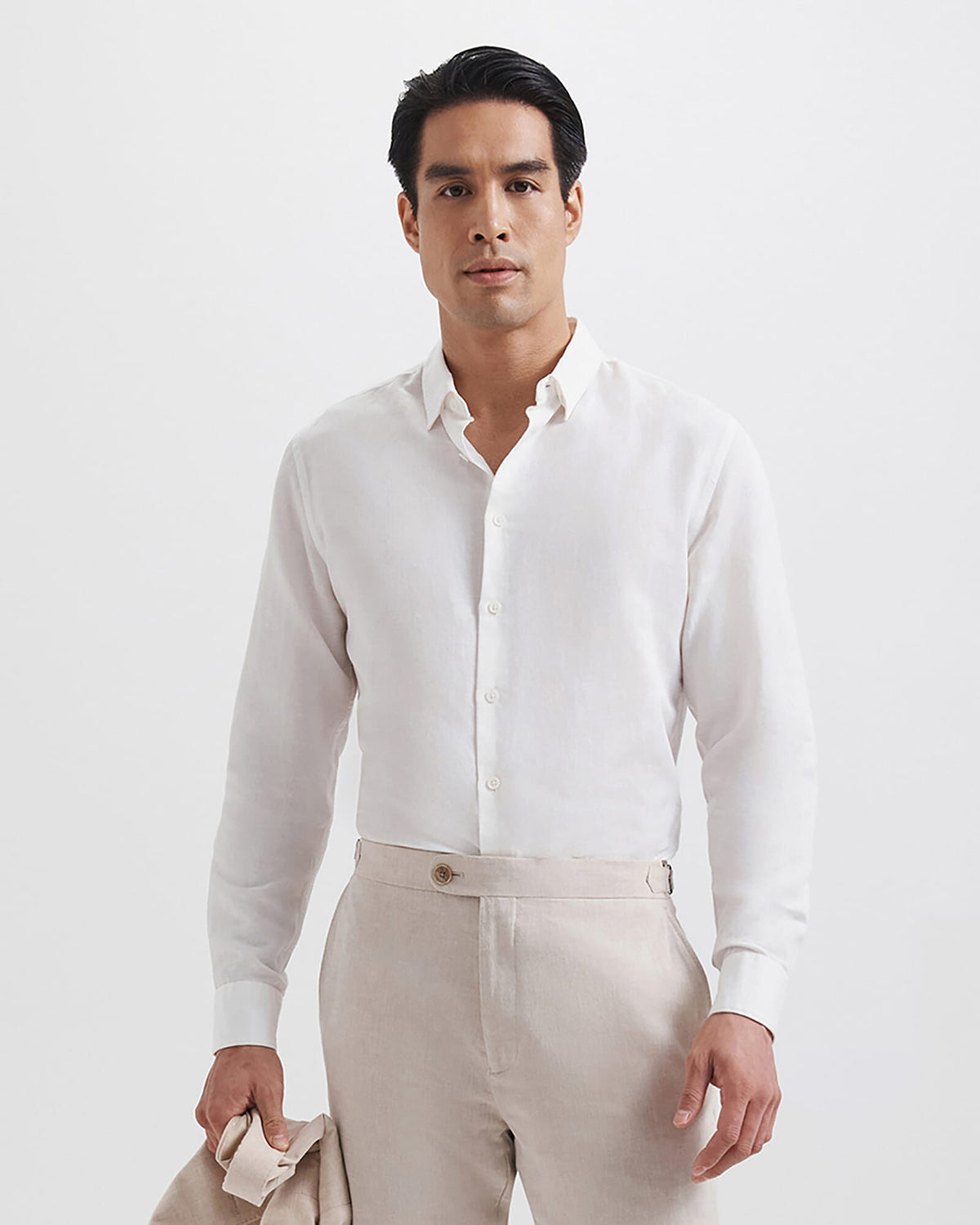 Reeves Long Sleeve Classic Linen Cotton Shirt