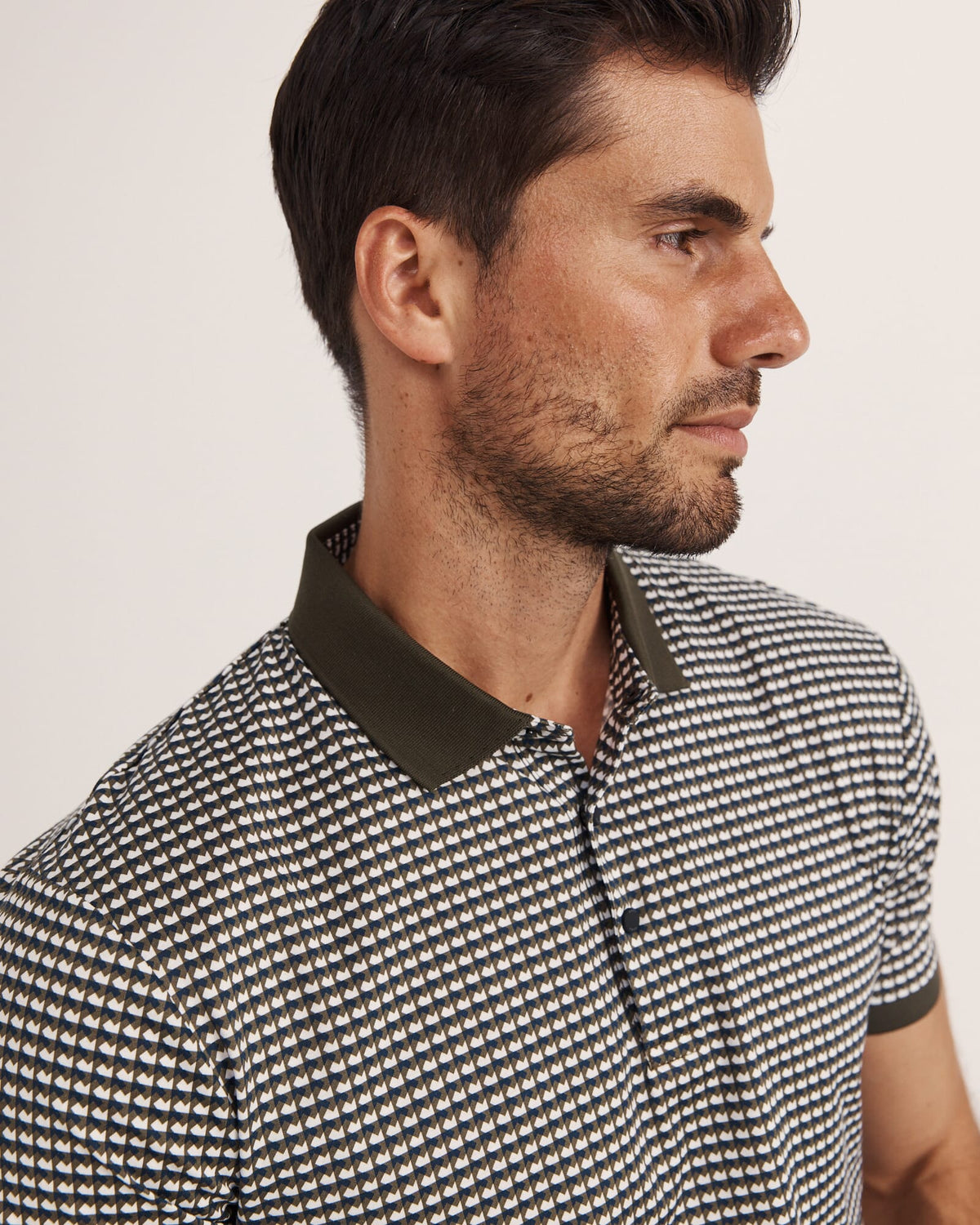 Bale Geo Print Cotton Polo