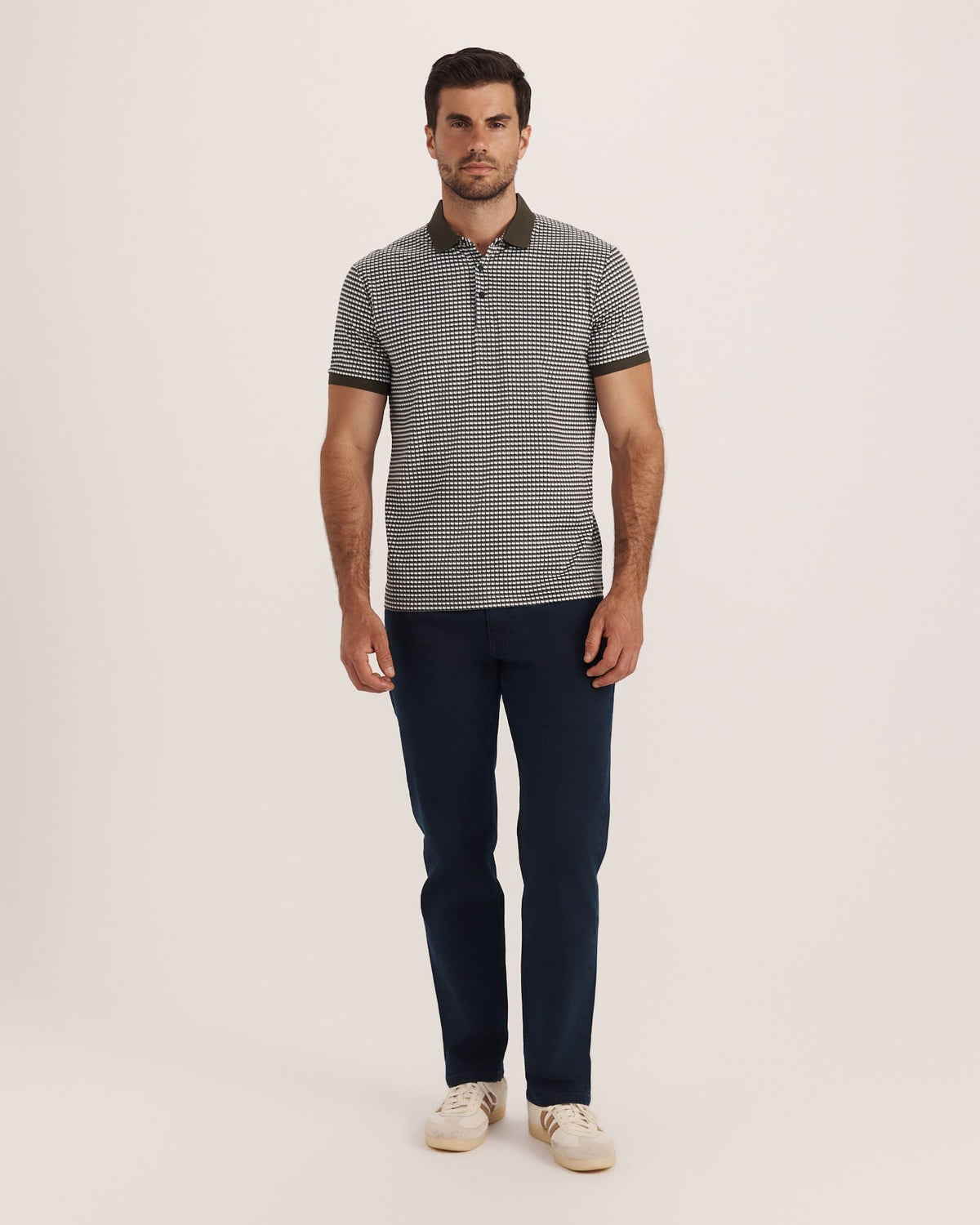 Bale Geo Print Cotton Polo