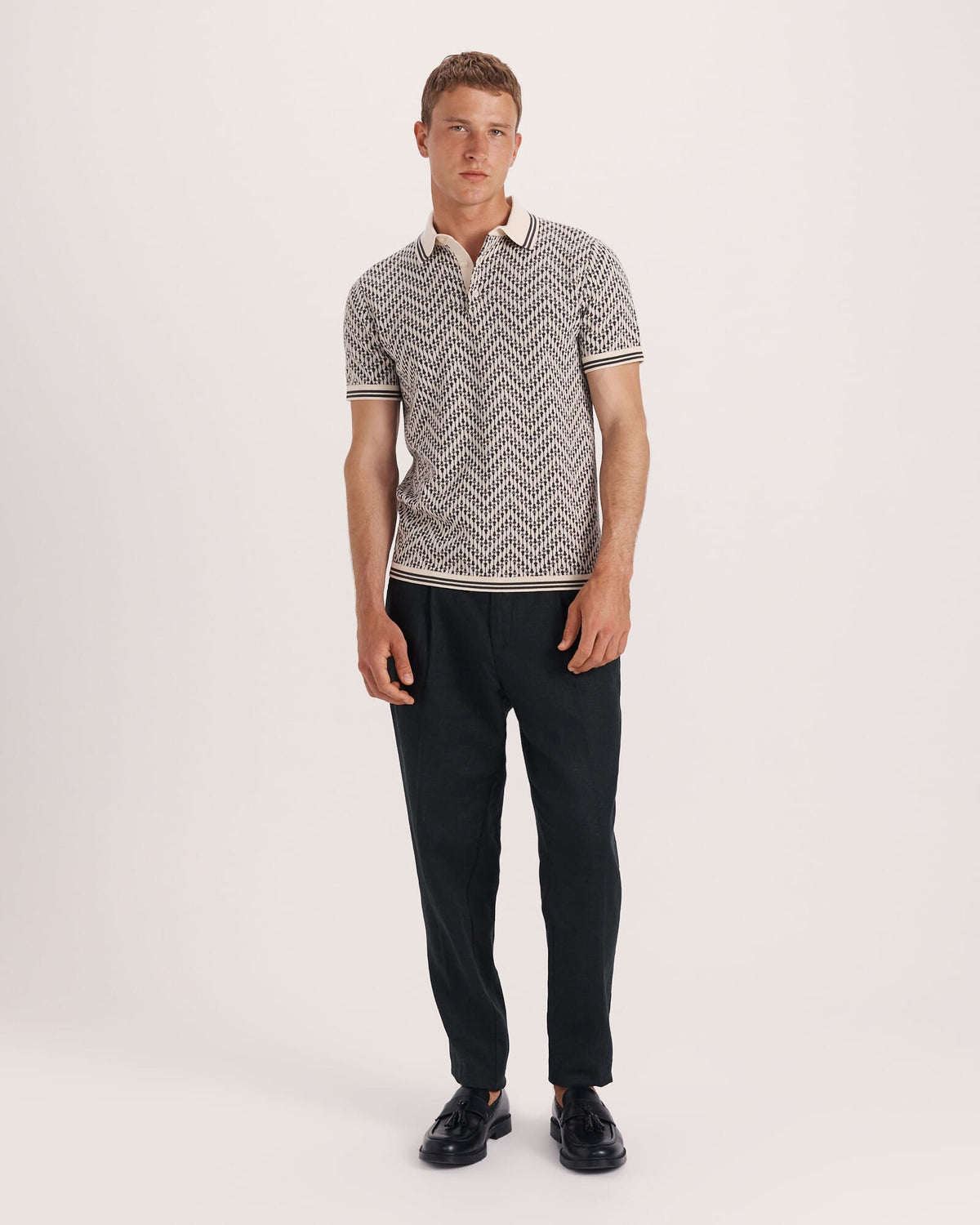 Monte Linear Knit Polo