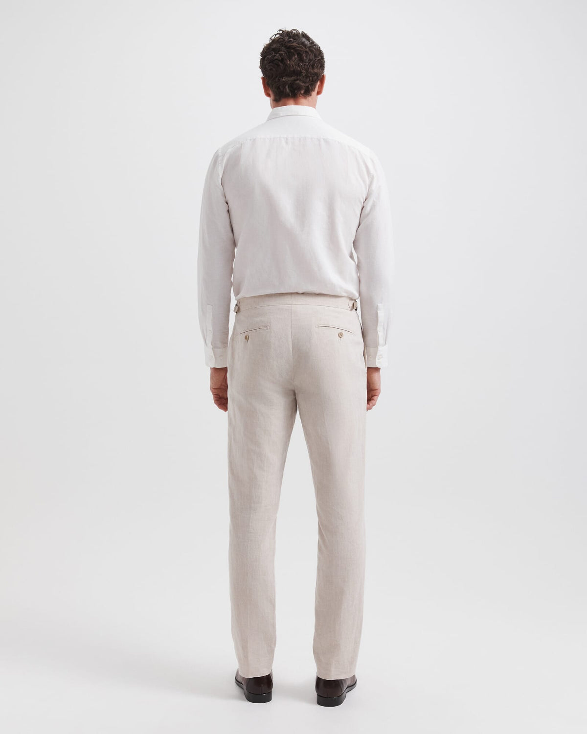 Elias Linen Cotton Regular Side Adjuster Pant