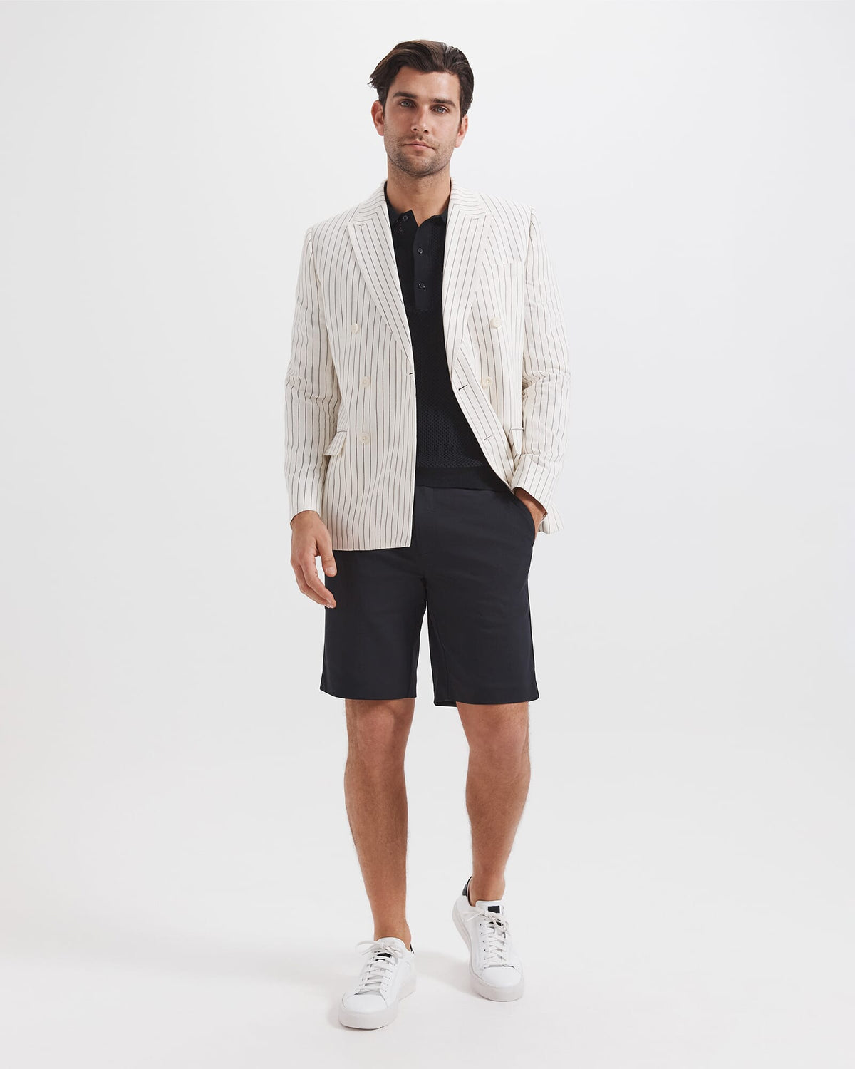 Harrison Stripe Linen Blazer