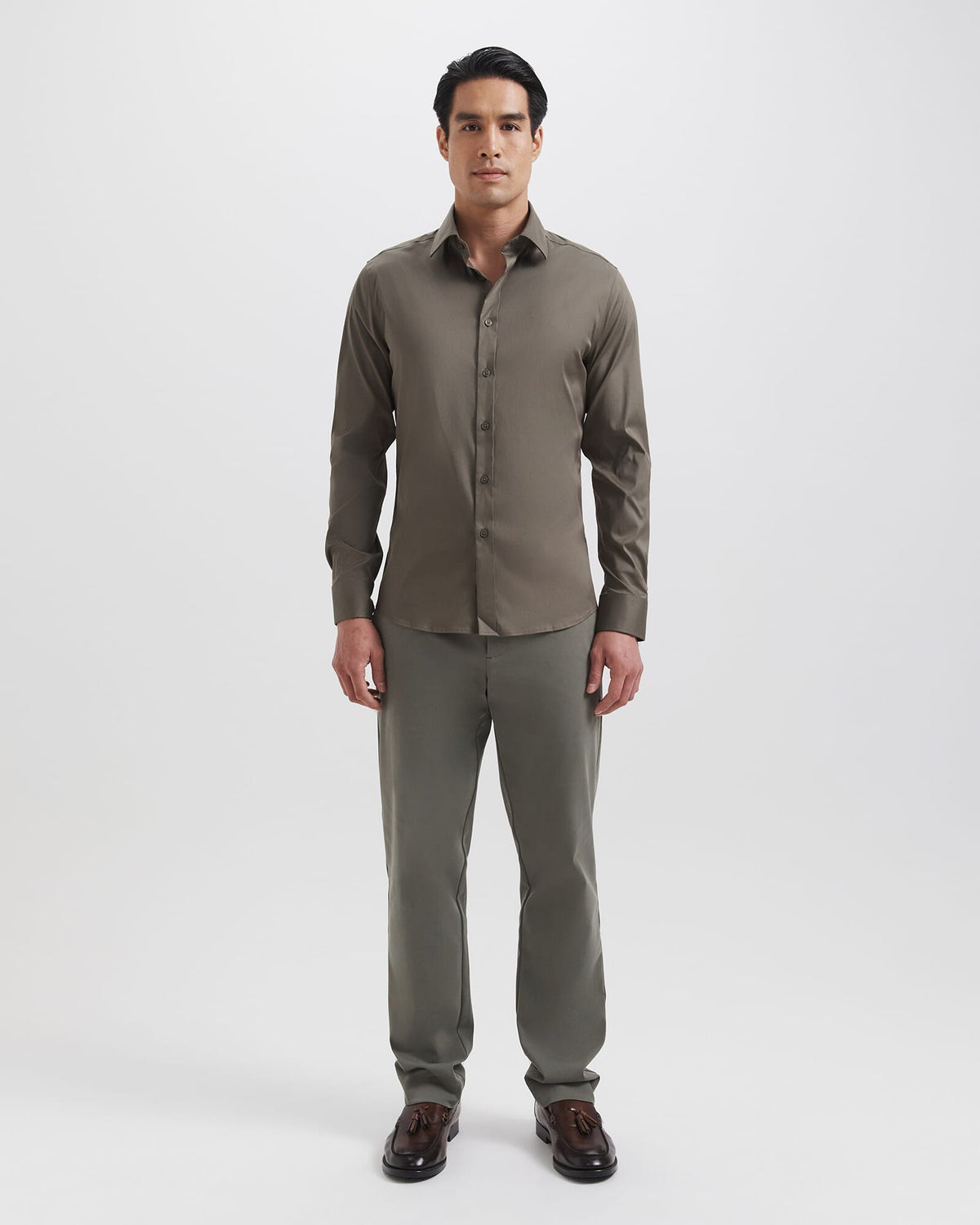 Stretch Poplin Slim Shirt