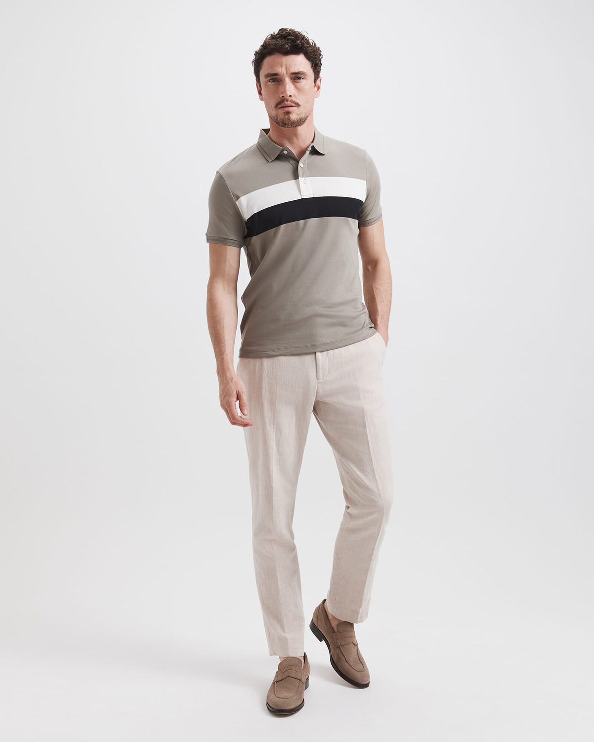 Tyler Pima Stripe Polo