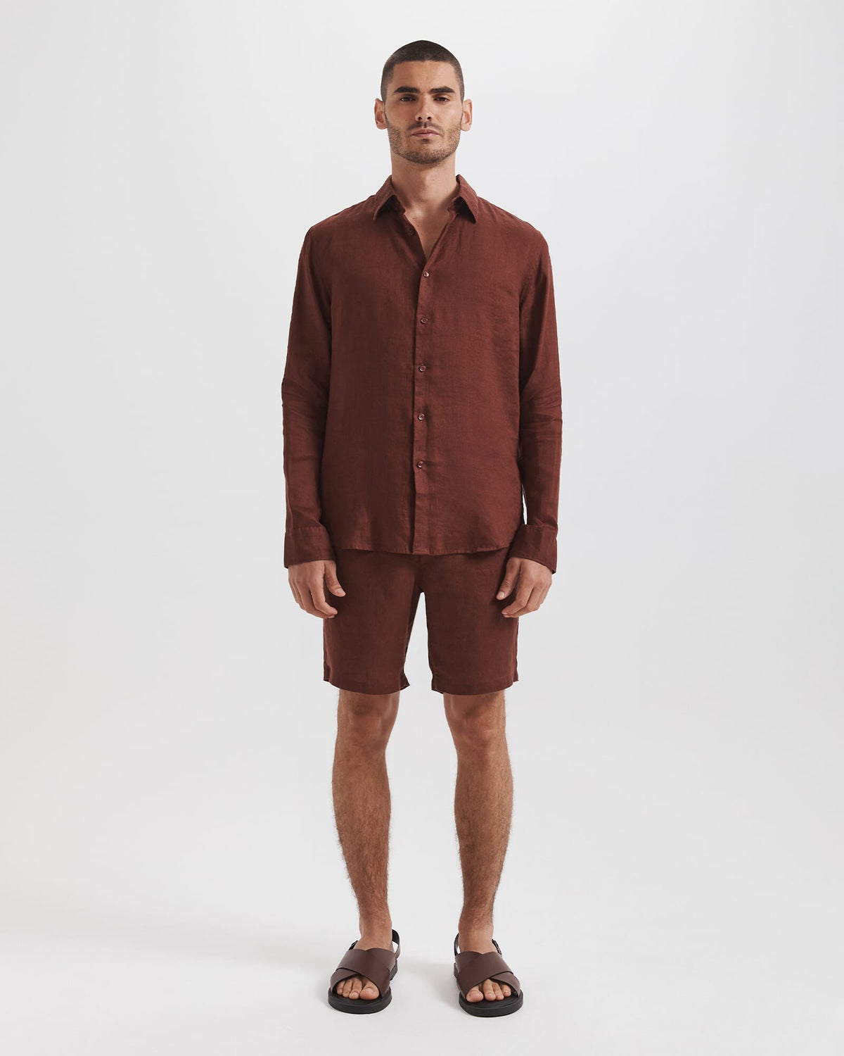 Anderson Long Sleeve Classic Linen Shirt