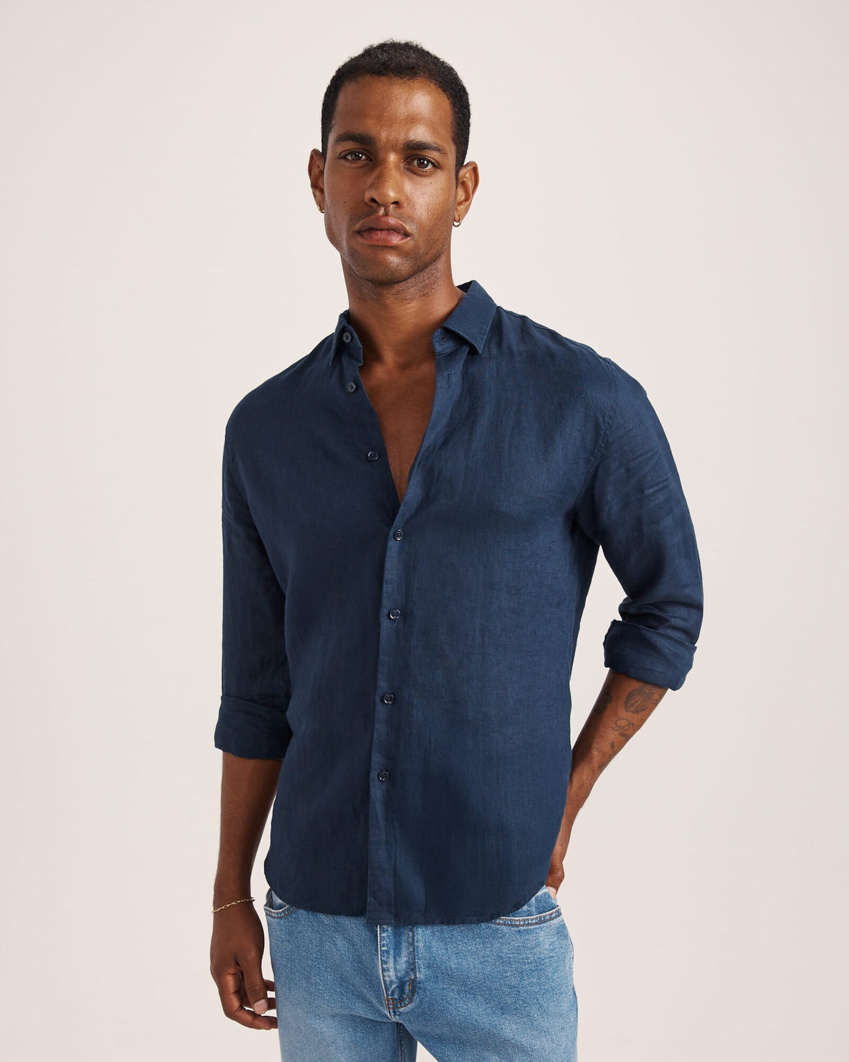Anderson Long Sleeve Classic Linen Shirt