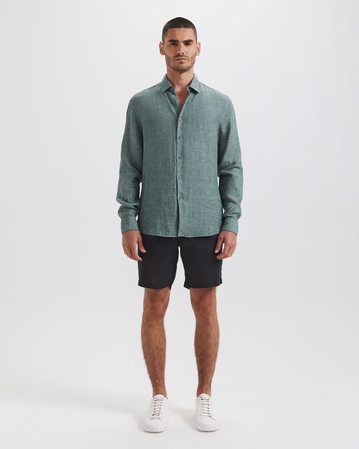 Anderson Long Sleeve Classic Linen Shirt