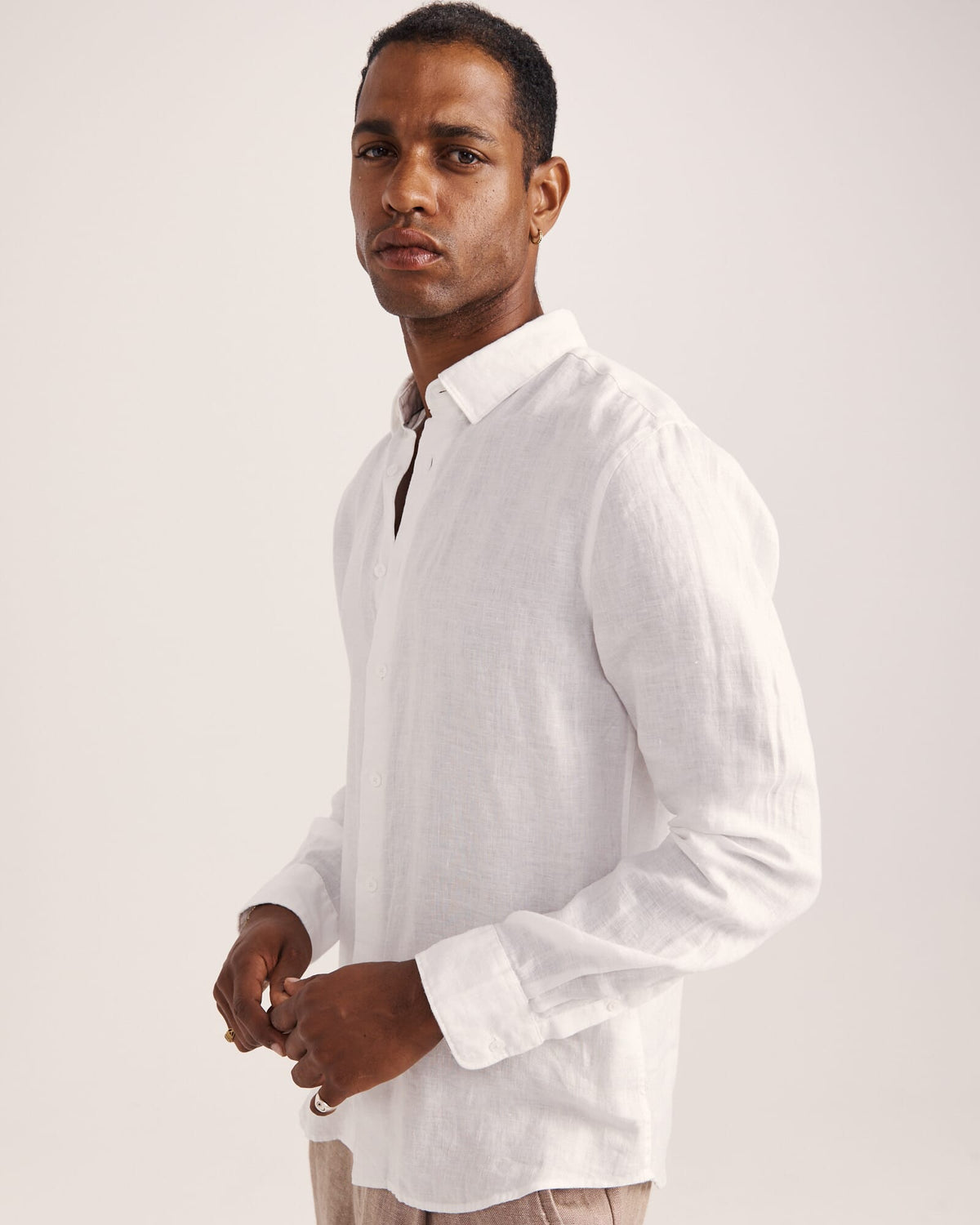 Anderson Long Sleeve Classic Linen Shirt