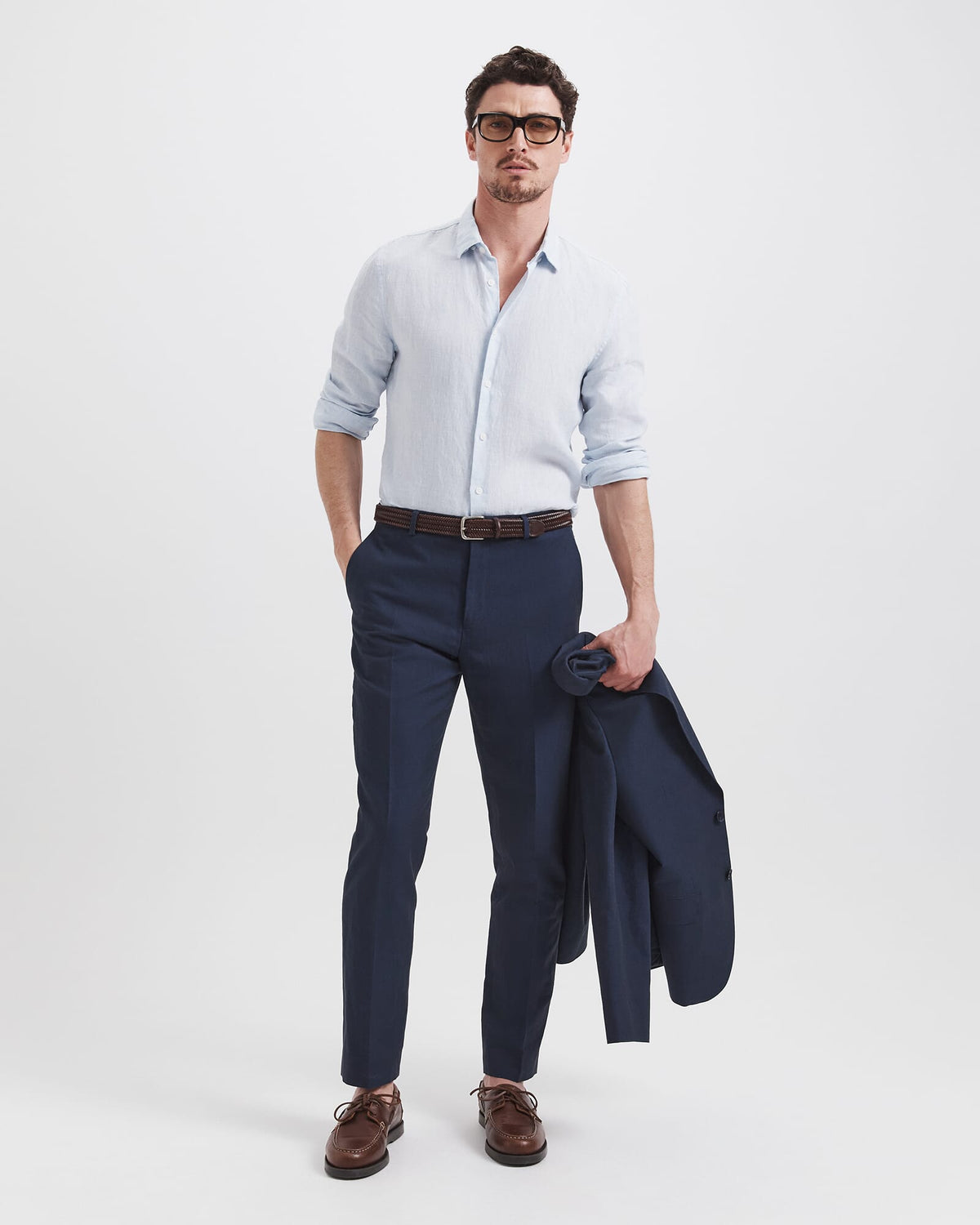 Anderson Classic Yarn Dyed Linen Shirt