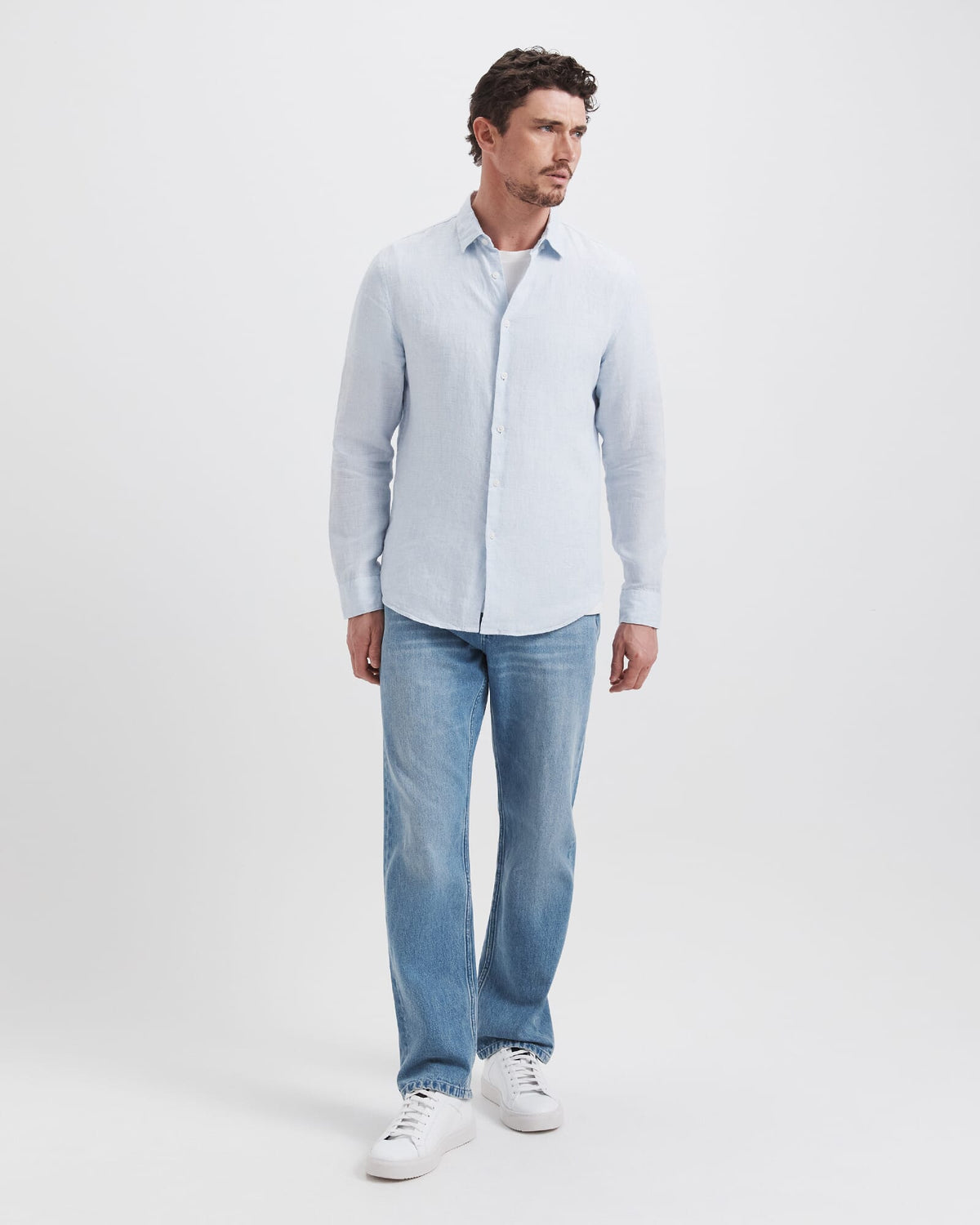 Anderson Classic Yarn Dyed Linen Shirt