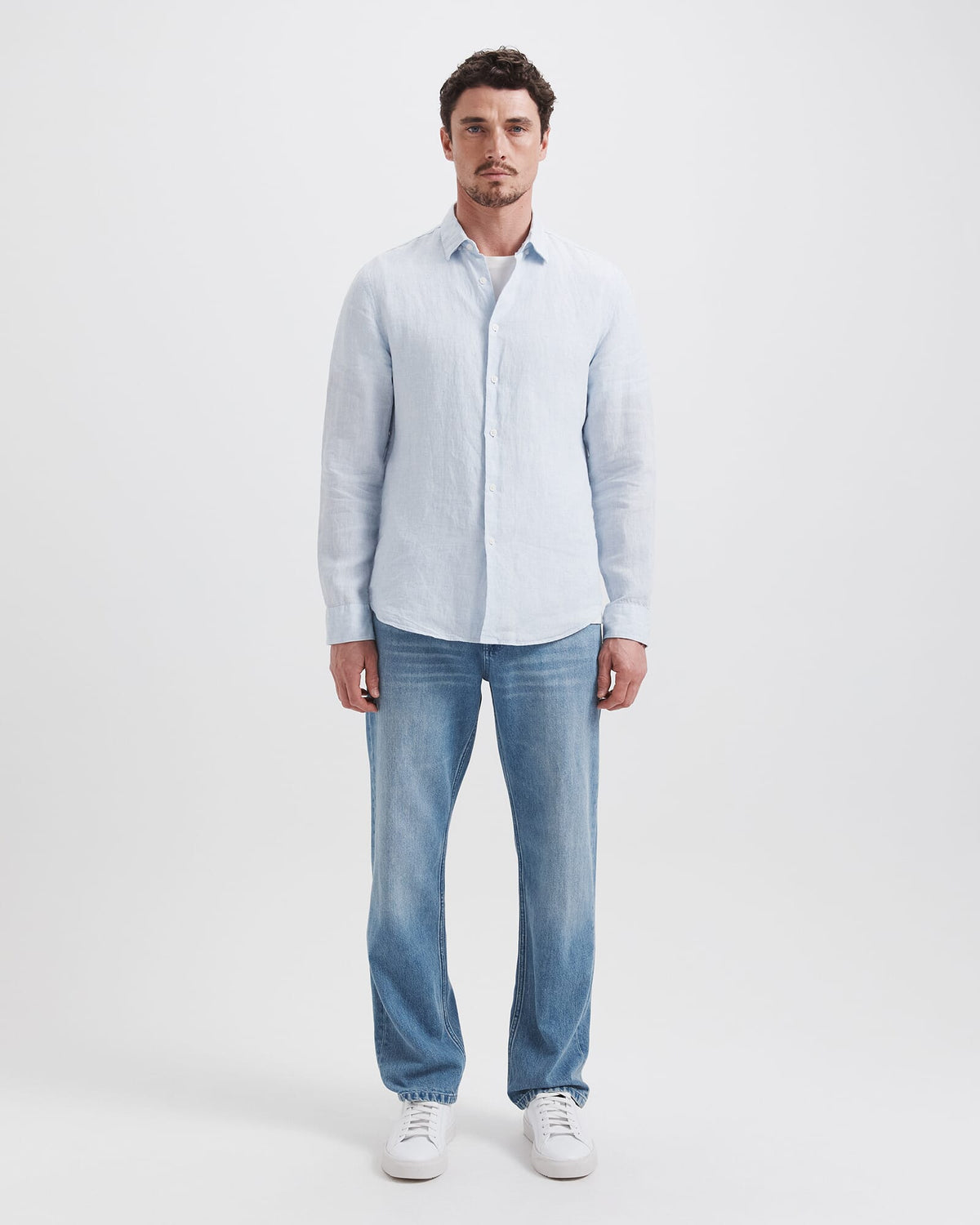 Anderson Classic Yarn Dyed Linen Shirt