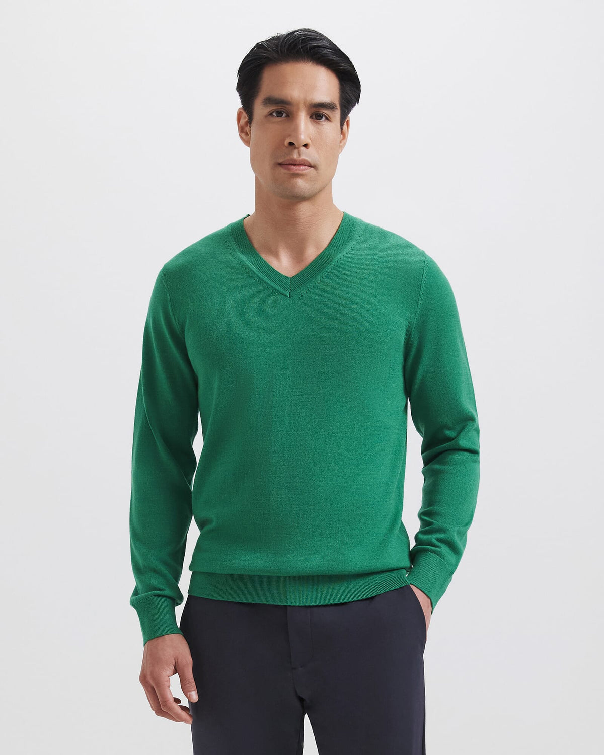 Franklin Merino Wool V-Neck Knit