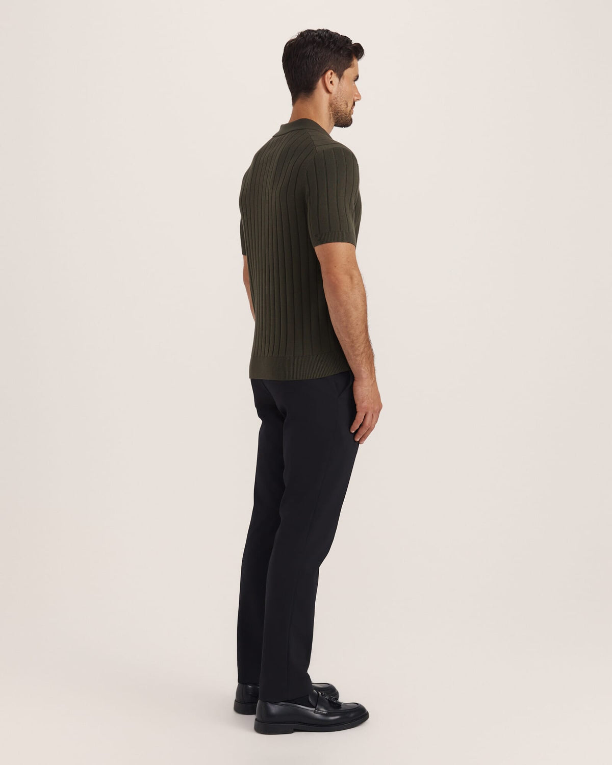 Erol Cotton Rib Knit Polo