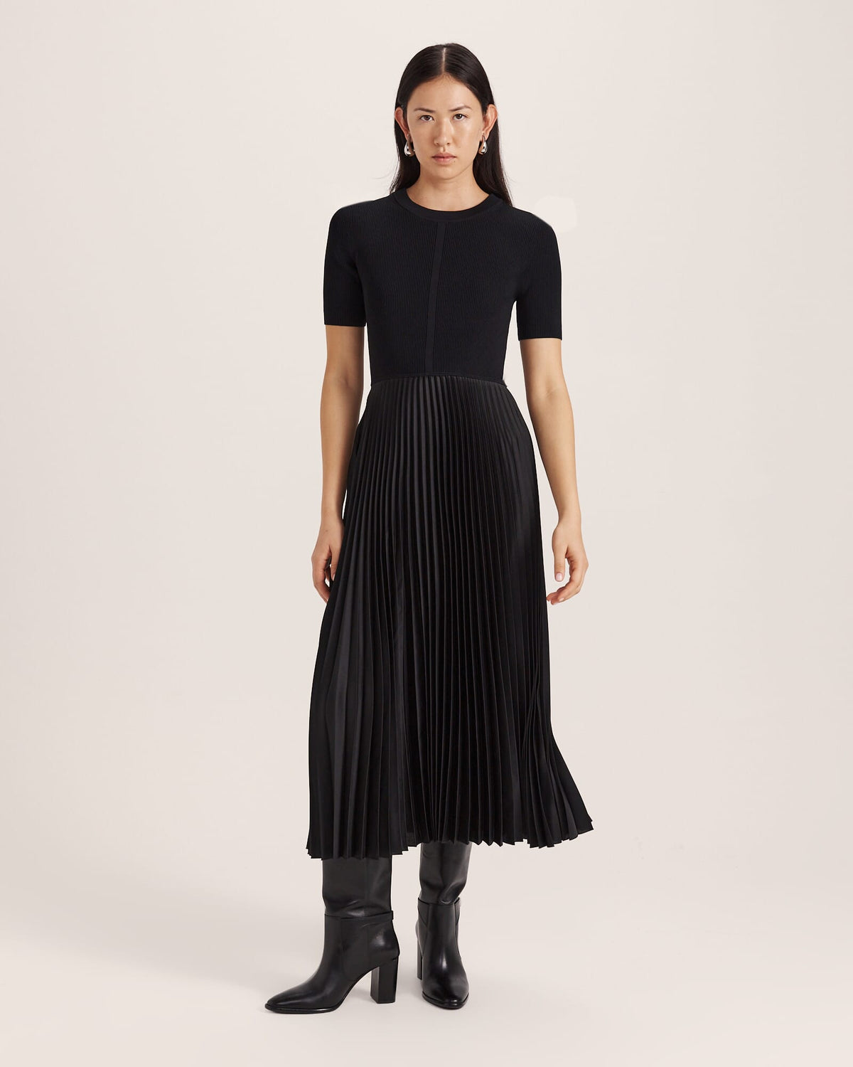 Vicky Mixed Media Dress