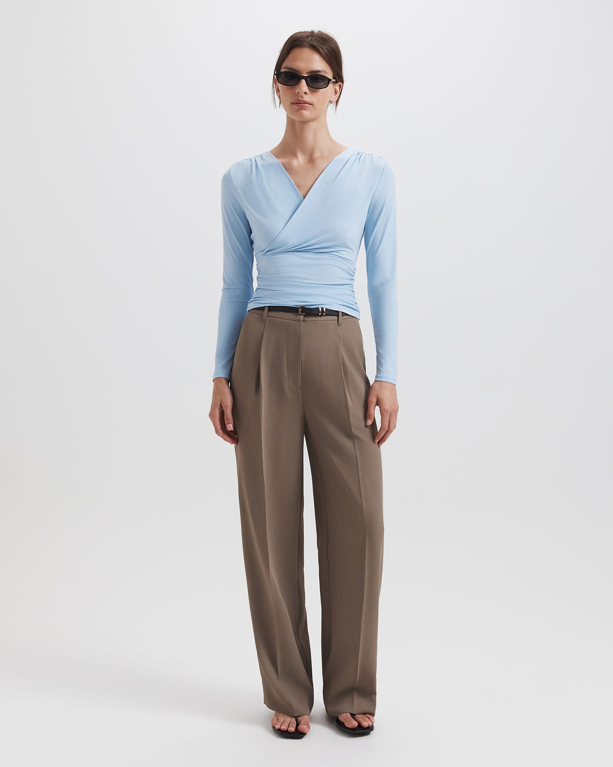 Serafina Wrap Long Sleeve Top
