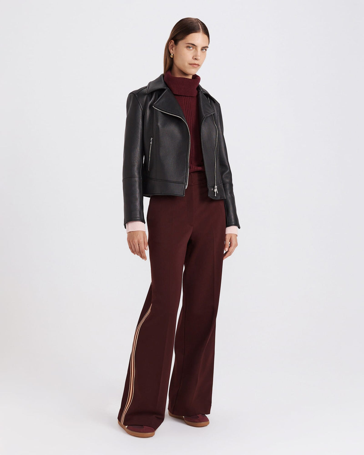 Selina Leather Biker Jacket