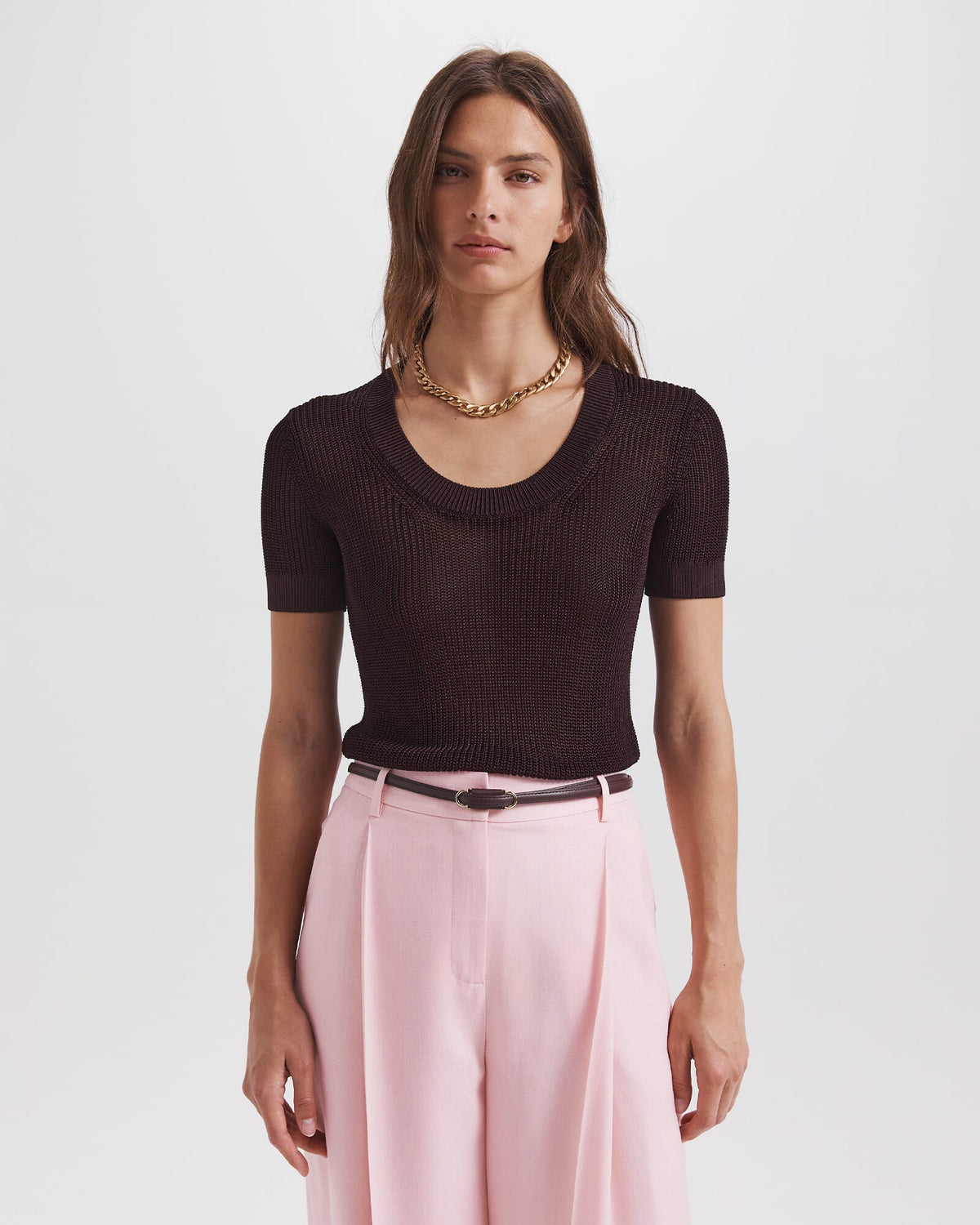 Zala Scoop Neck Tee