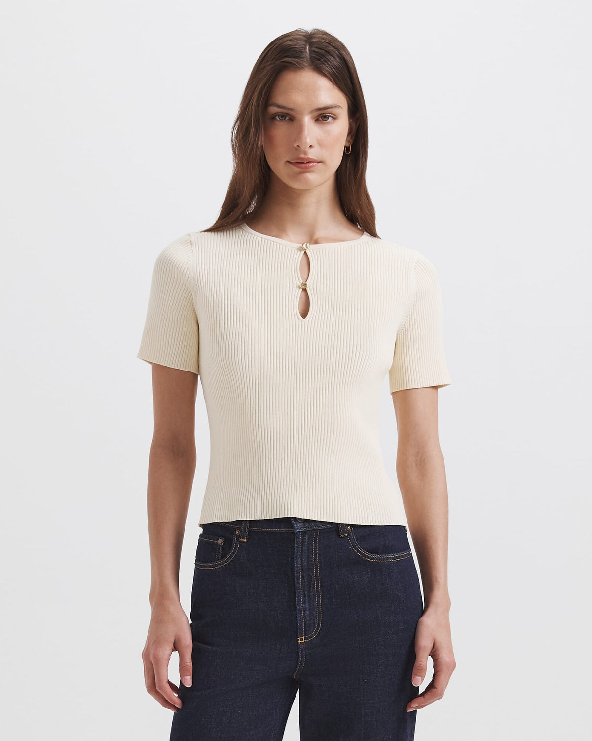 Vicky Keyhole Rib Knit