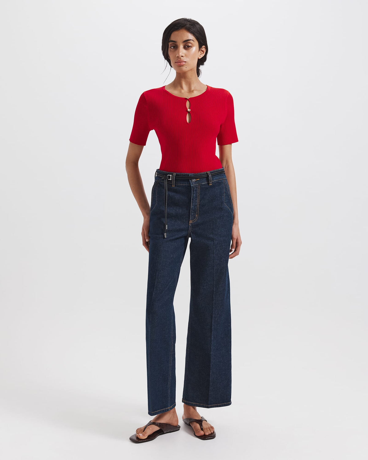 Vicky Keyhole Rib Knit