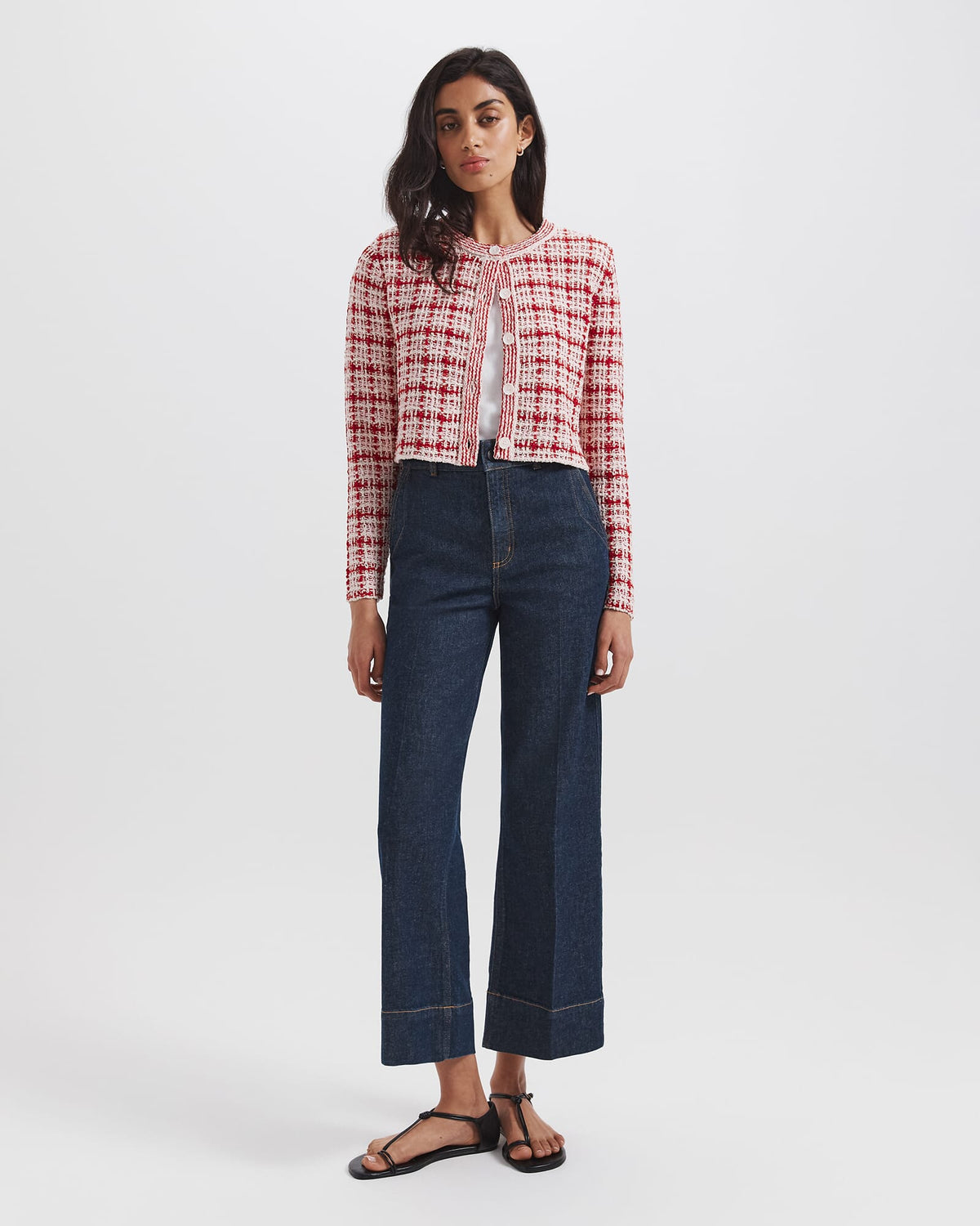 Camelia Jacquard Cardigan