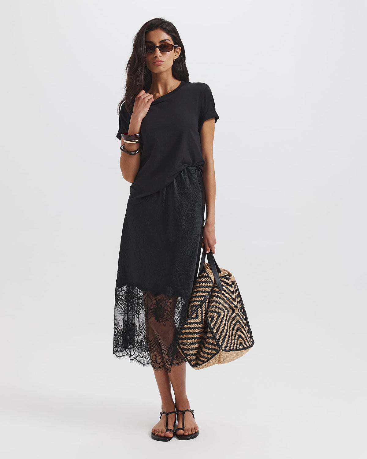 Ivana Lace Midi Skirt