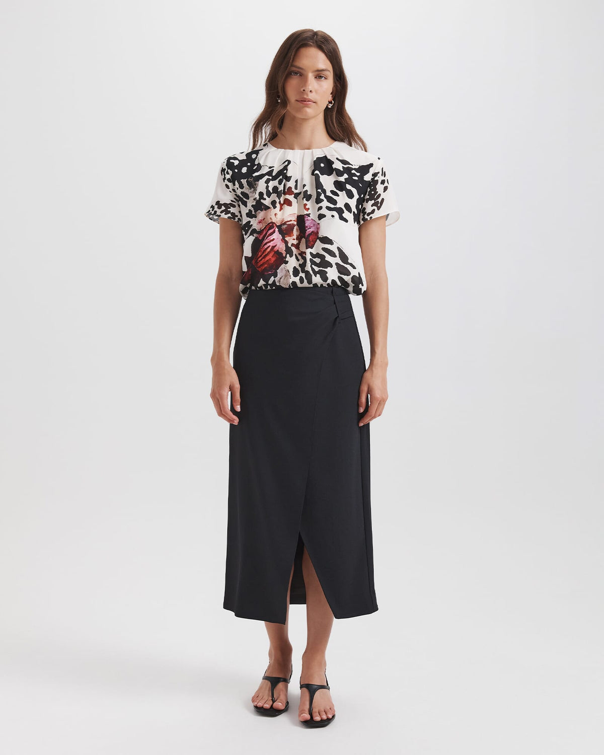 Dharma Drape Midi Skirt