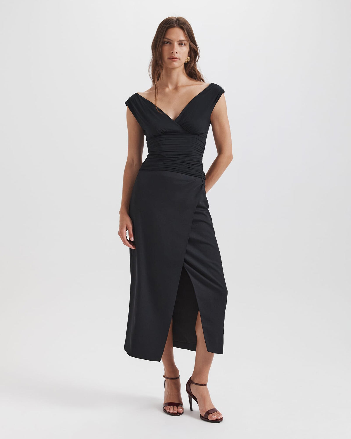 Dharma Drape Midi Skirt