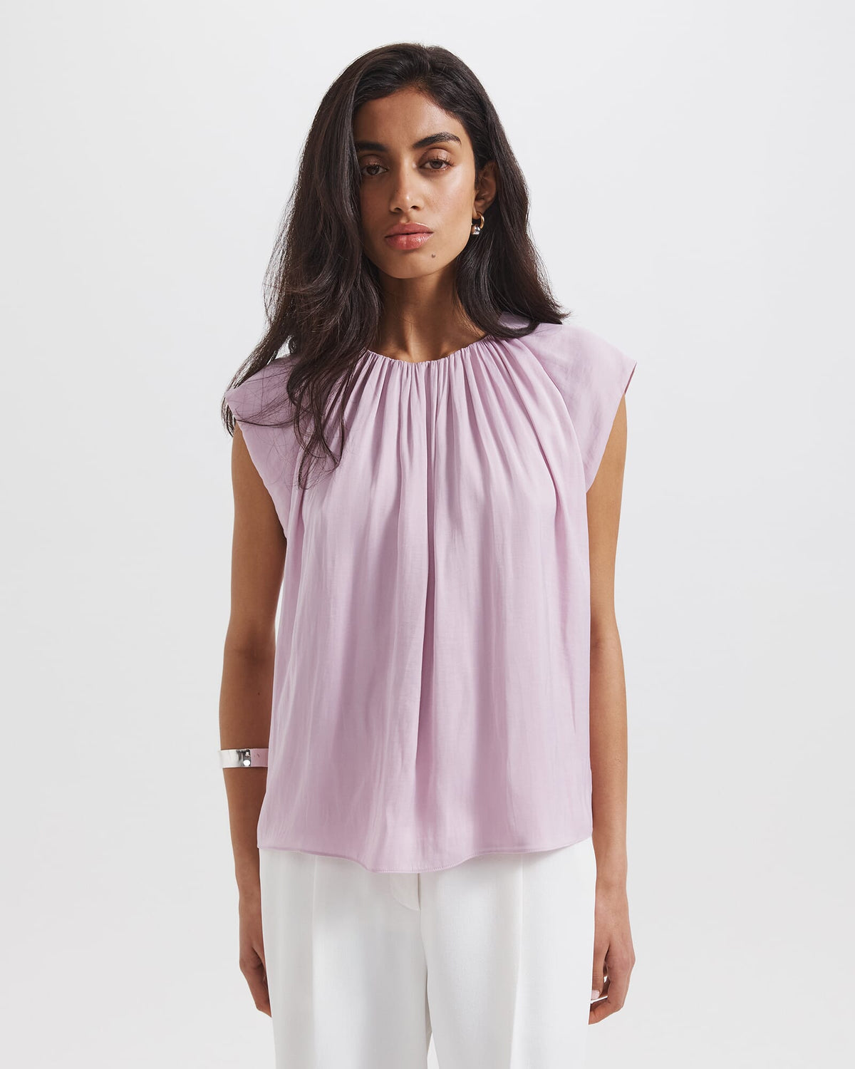 Lillian Pleat Front Blouse