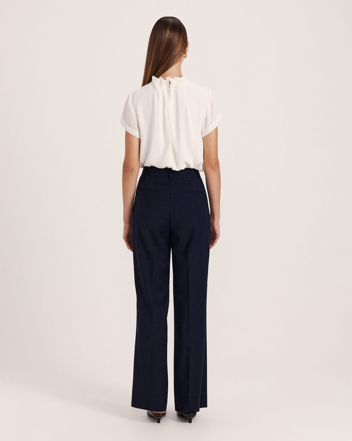 Willa High Neck Short Sleeve Top