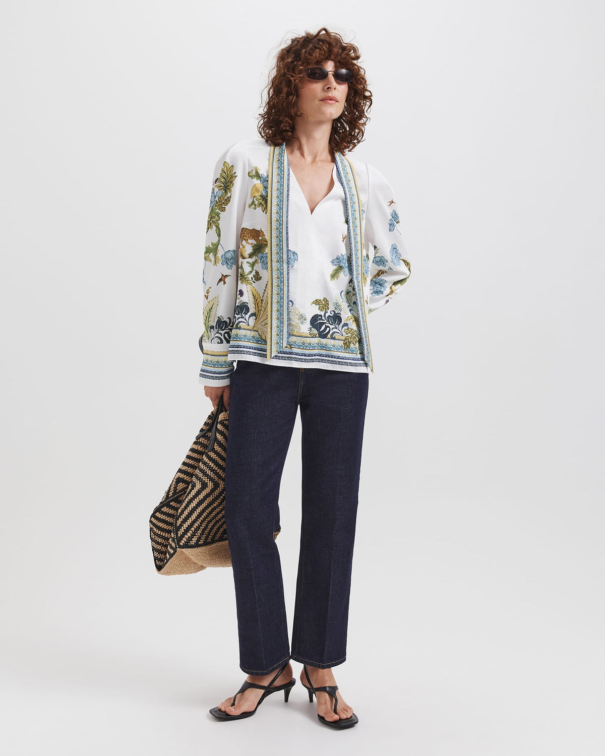 Liora Tie Neck Blouse