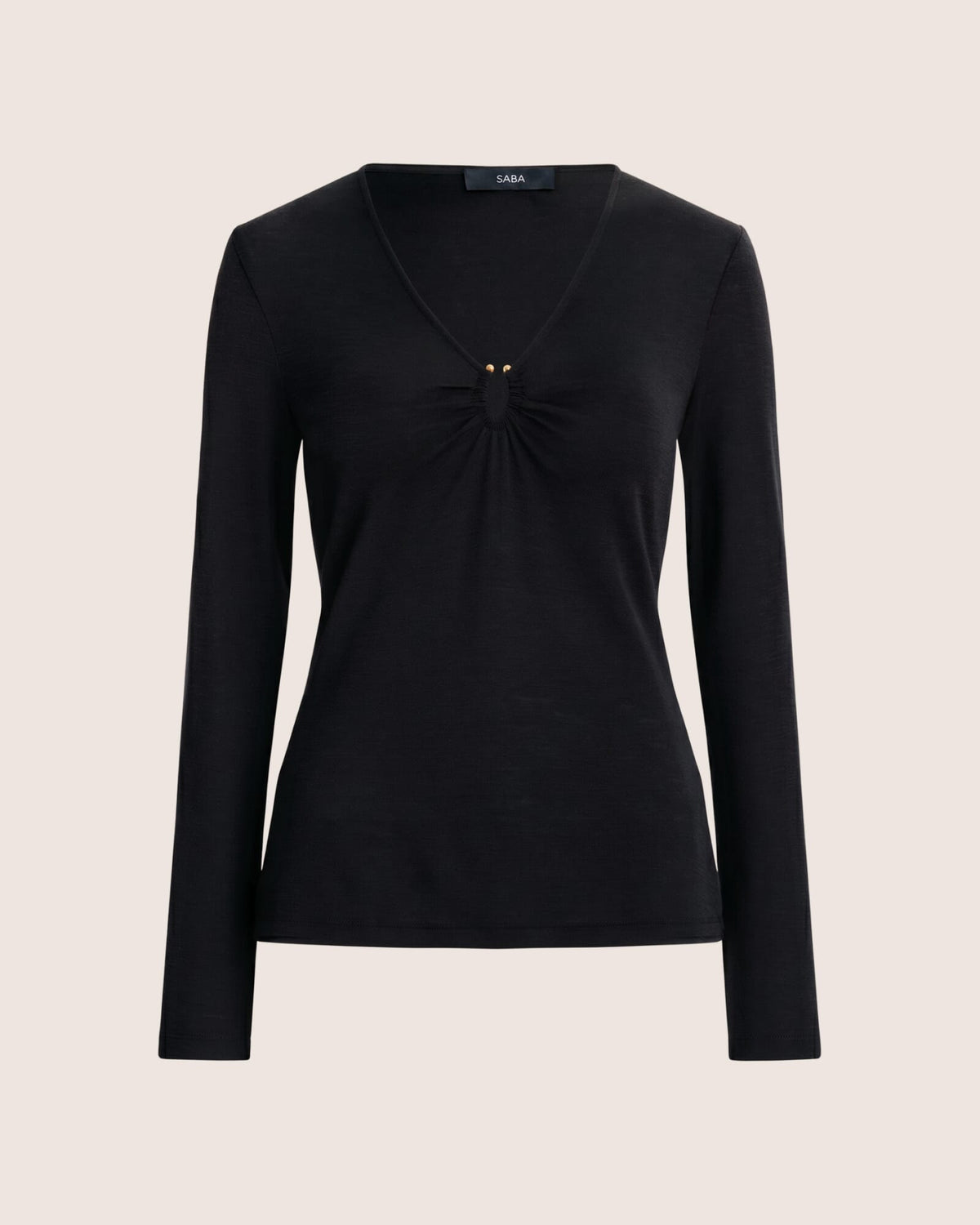 Coco Wool Ruched Long Sleeve Top