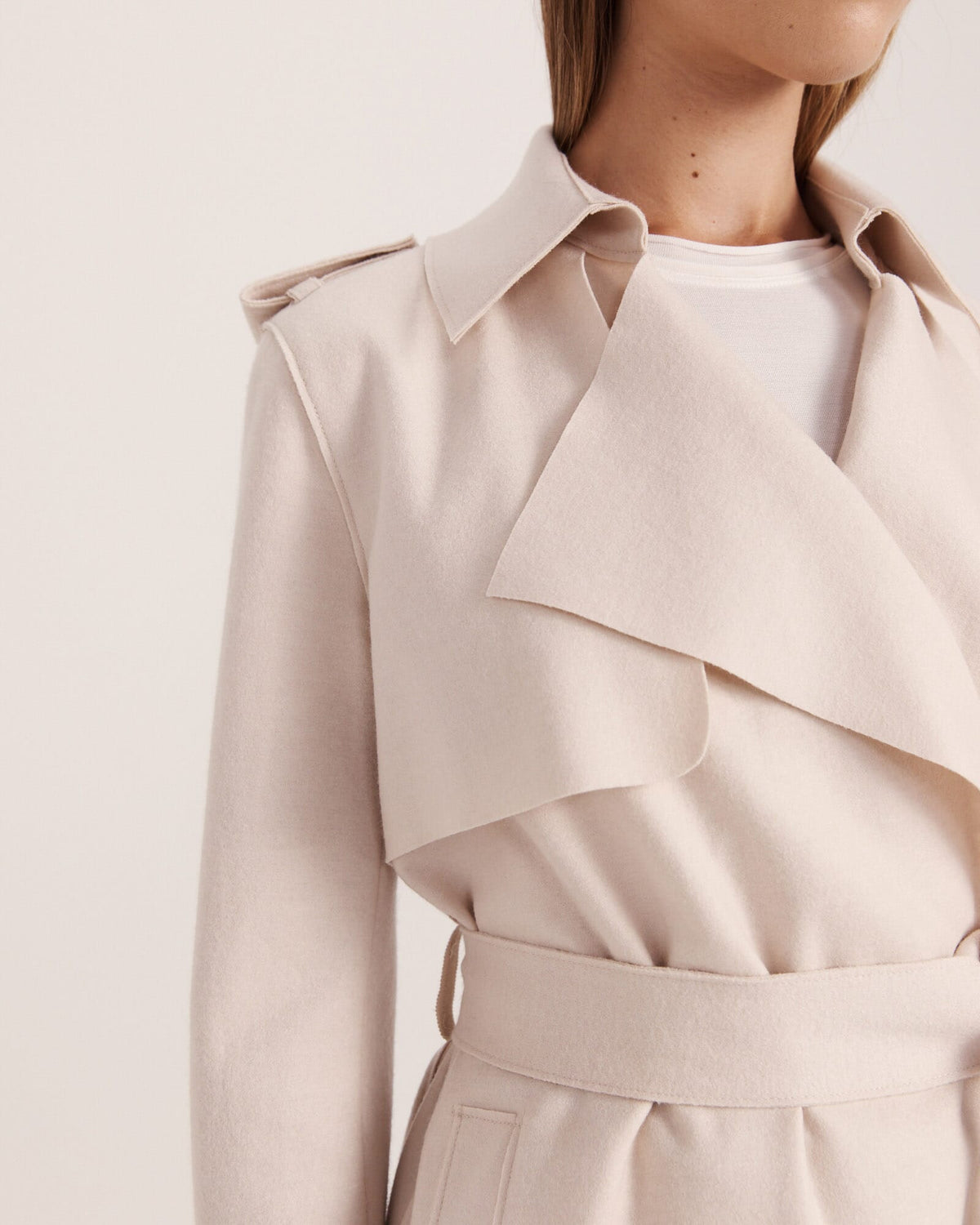 Karla Wool Longline Trench Coat