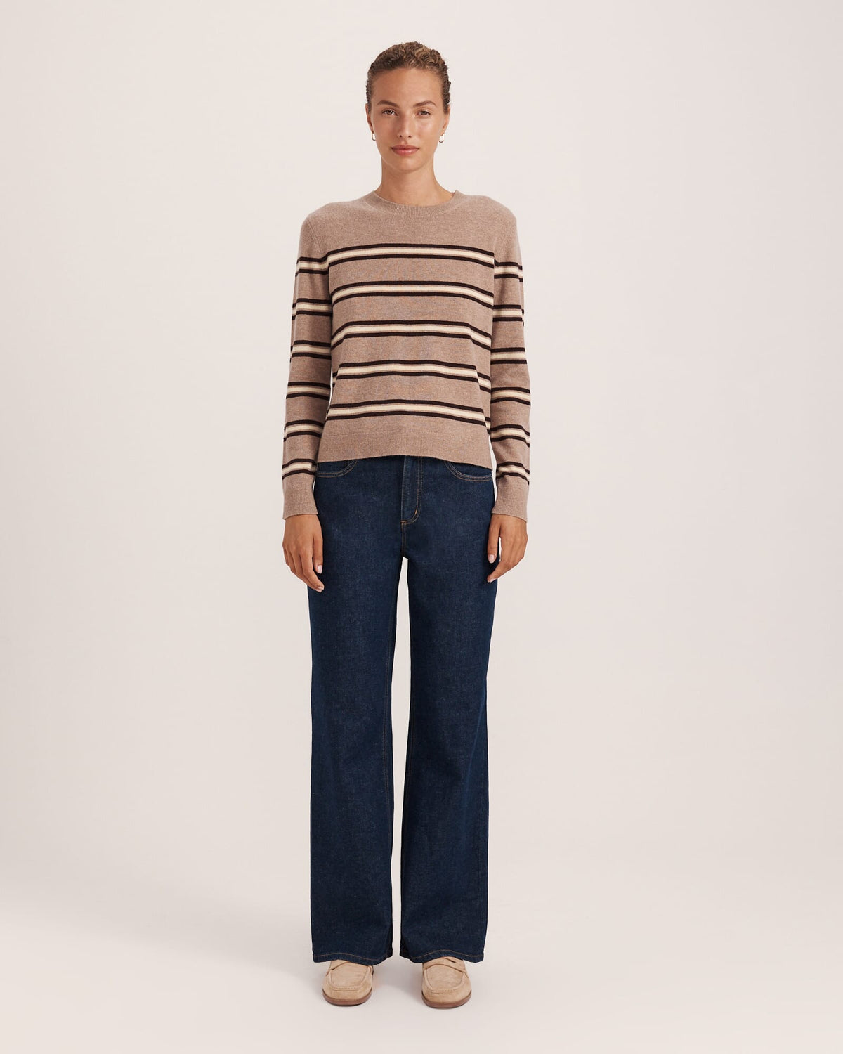 Nora Wool Cashmere Stripe Knit