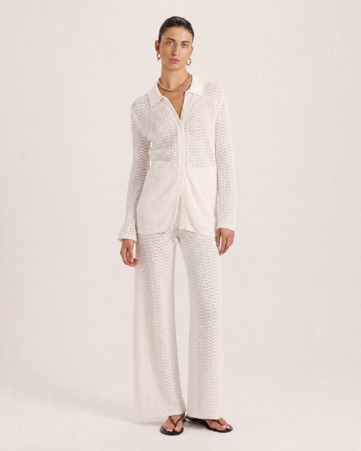 Prue Cotton Crochet Shirt