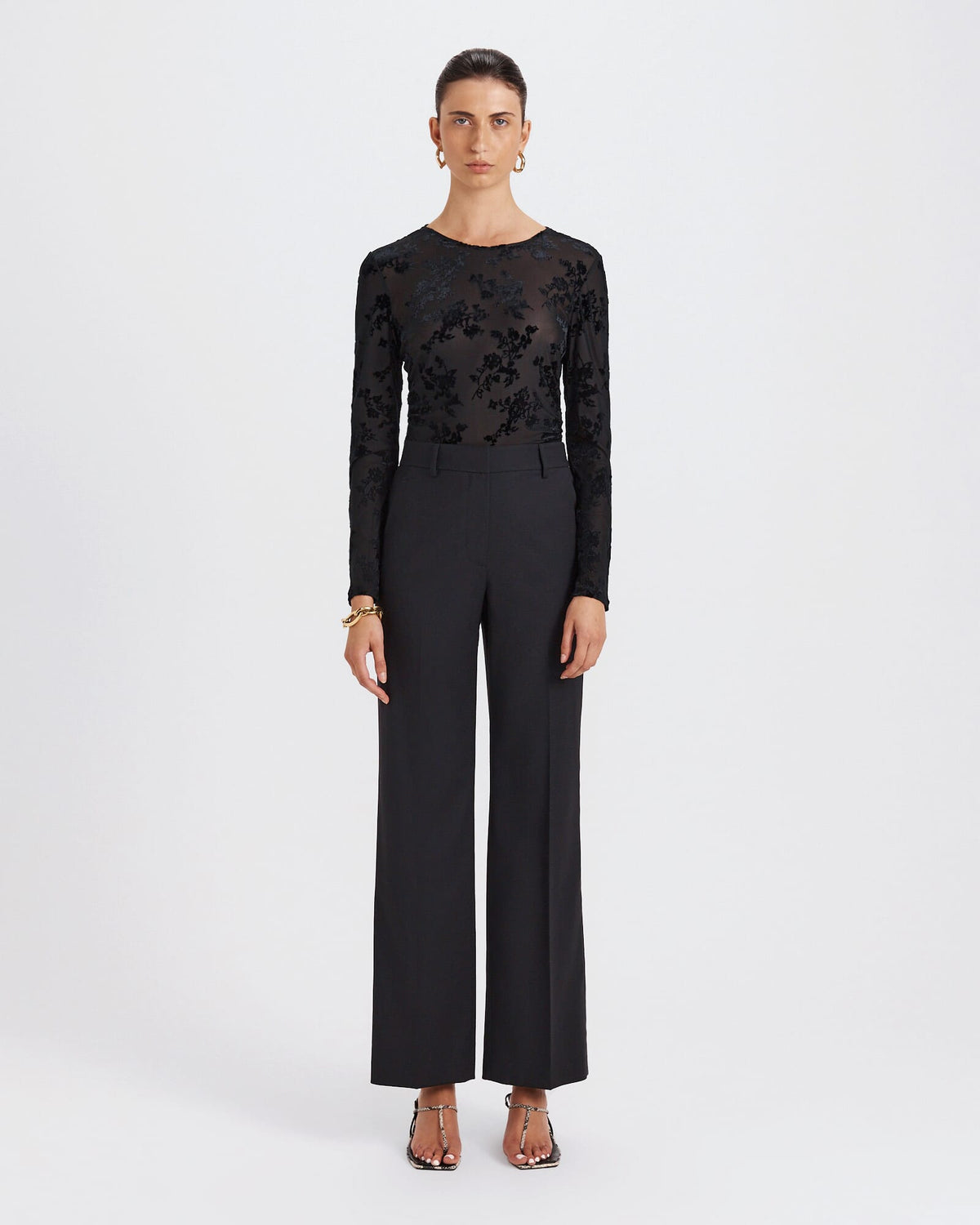 Celeste Wool Straight Leg Pant
