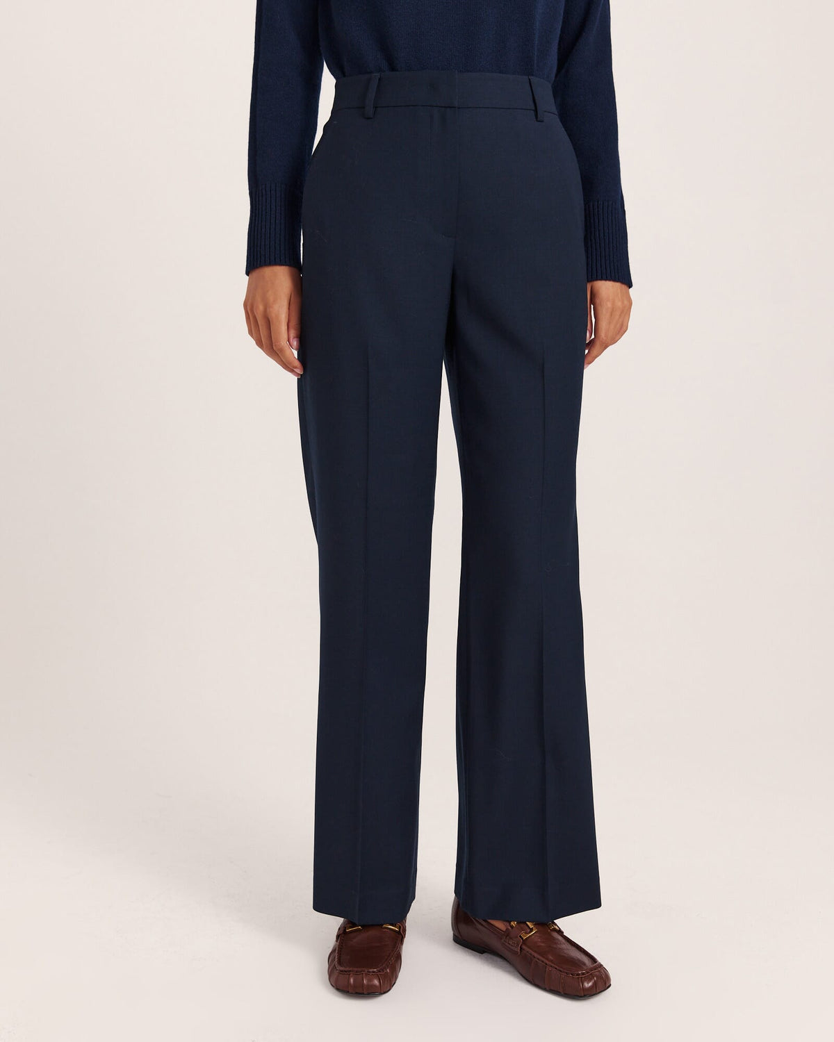 Celeste Wool Straight Leg Pant
