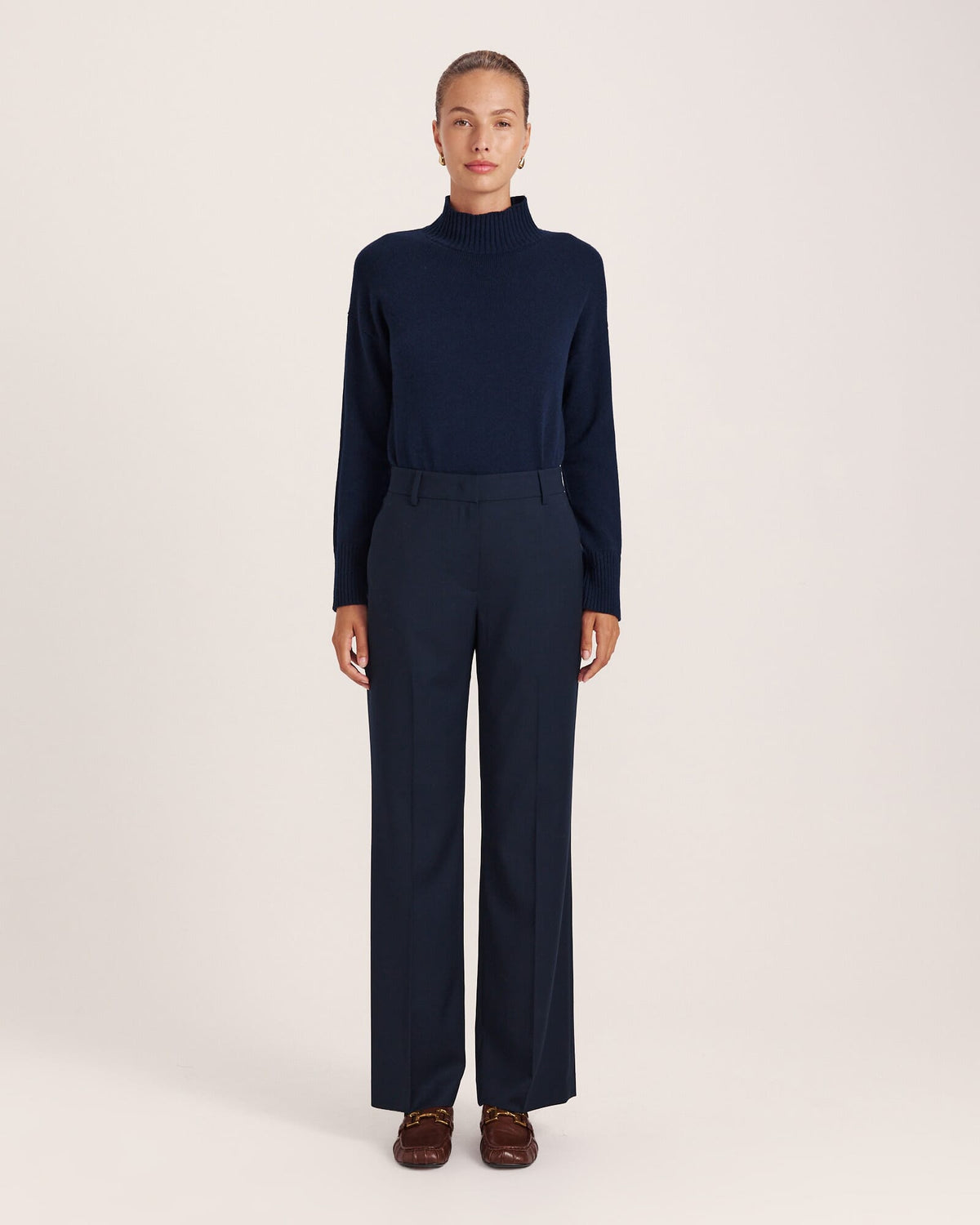 Celeste Wool Straight Leg Pant
