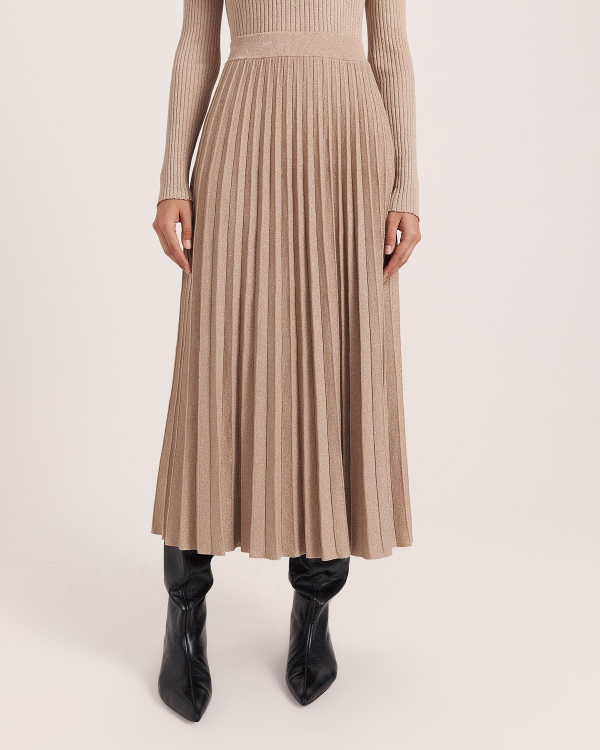 Mariya Sparkling Knit Skirt