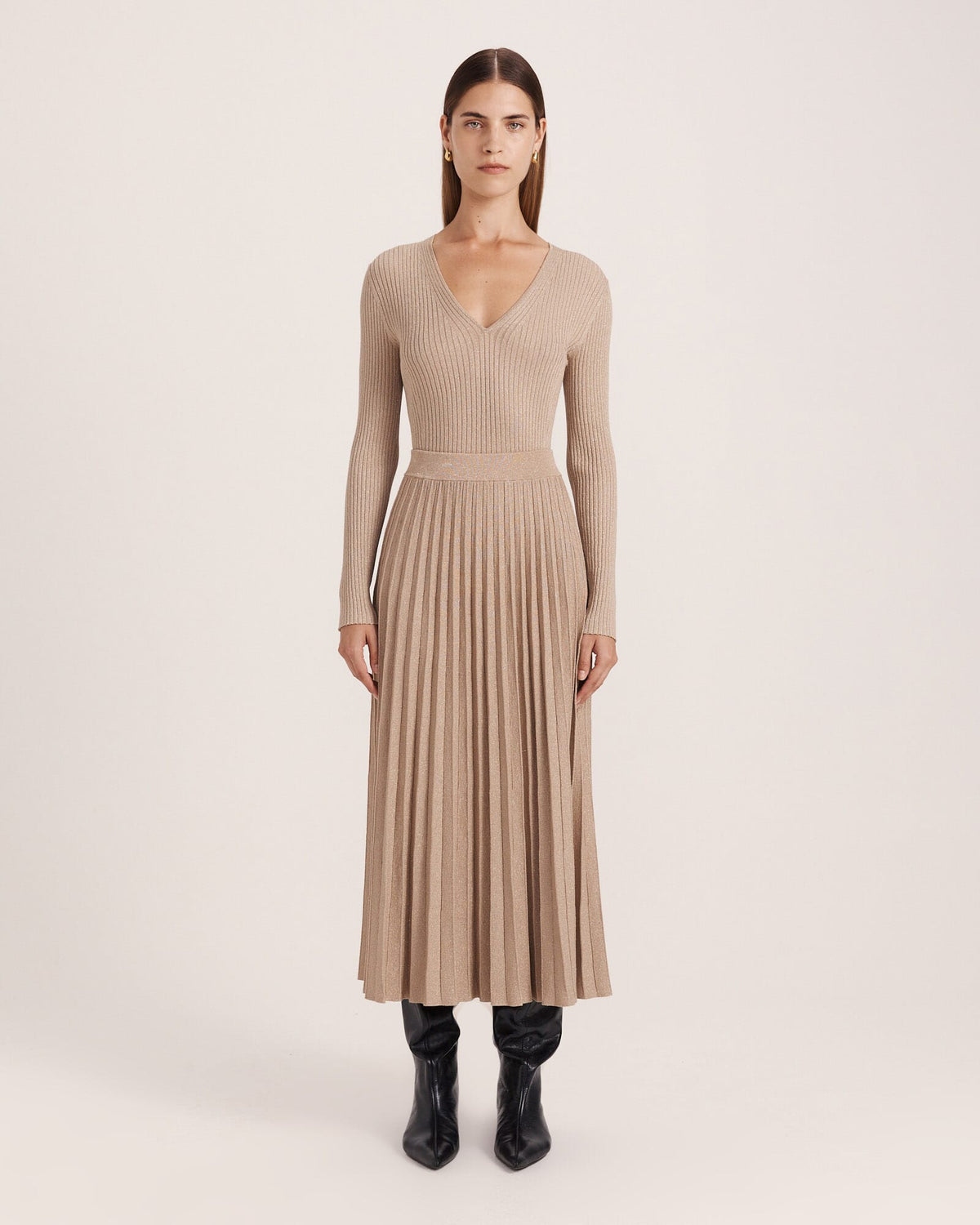 Mariya Sparkling Knit Skirt