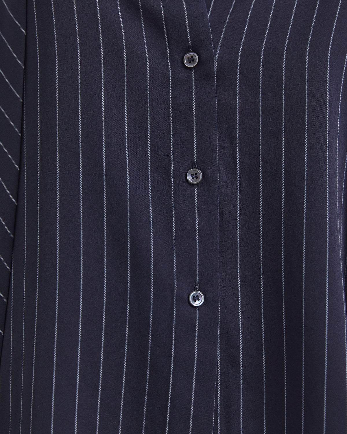 Polly Pinstripe Silk Shirt