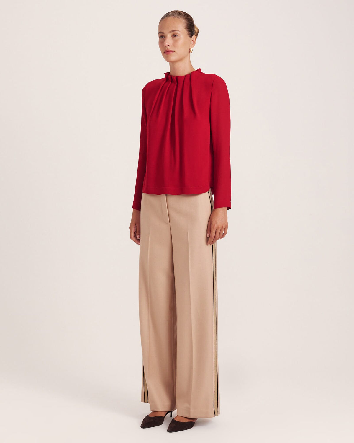Willa High Neck Long Sleeve Top
