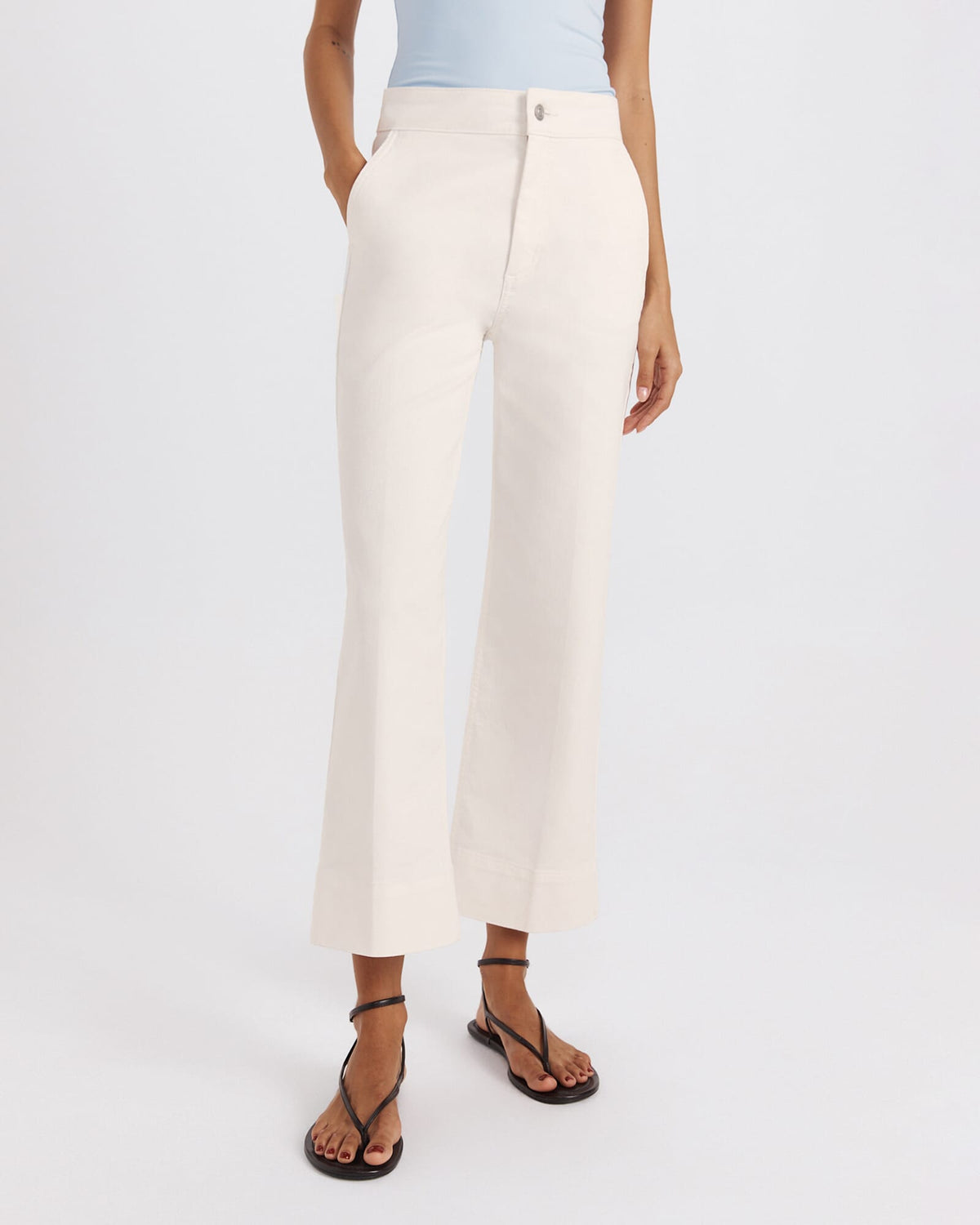 Ava Cropped Wide Leg Jean