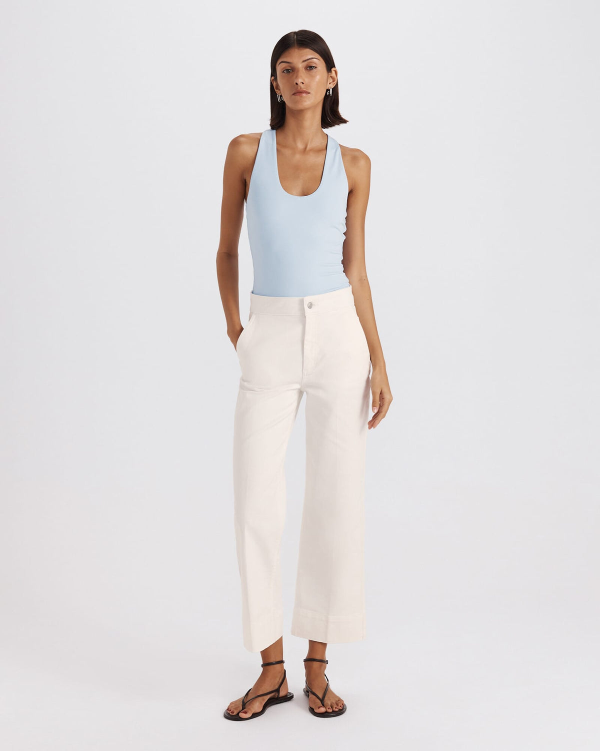 Ava Cropped Wide Leg Jean