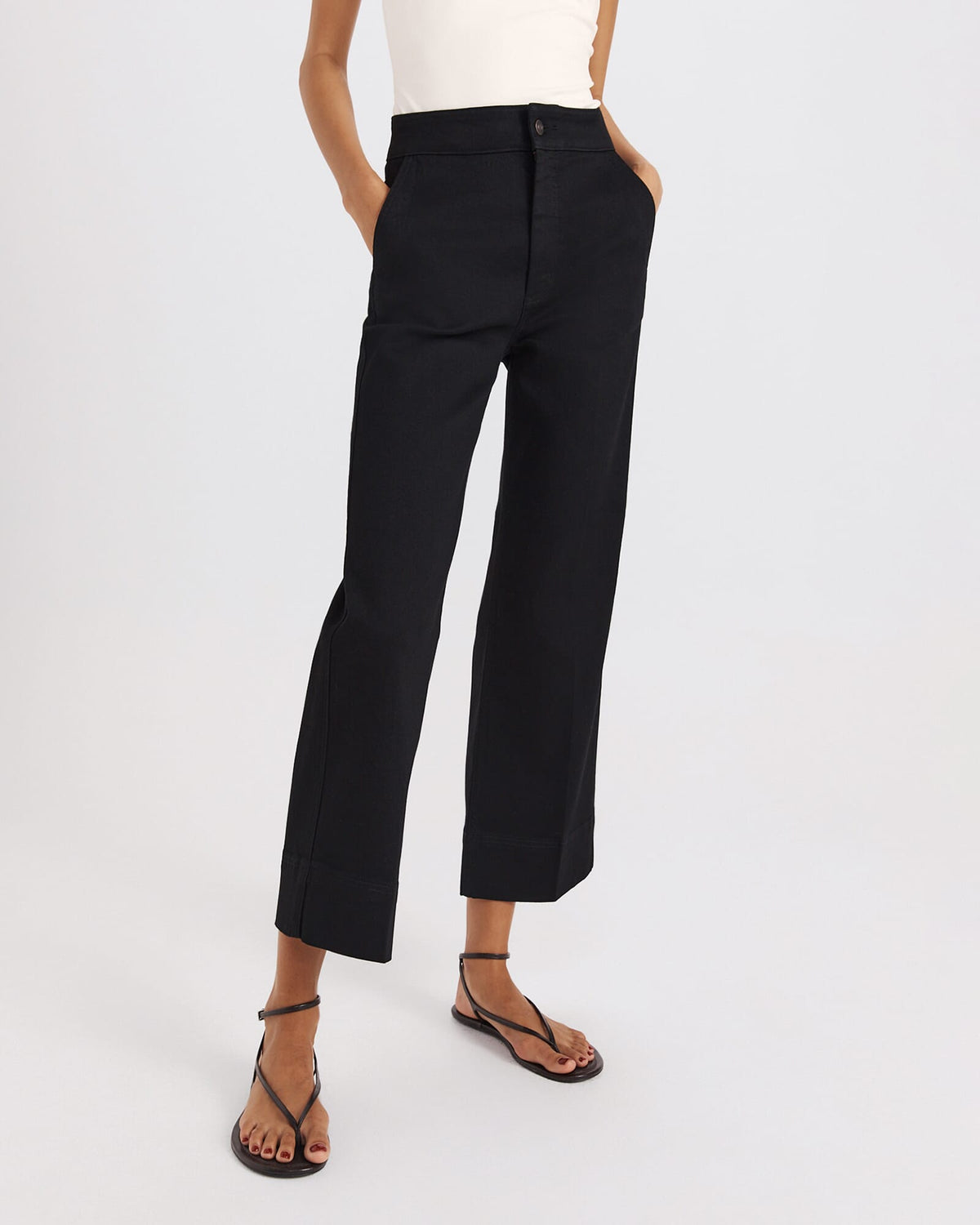 Ava Cropped Wide Leg Jean