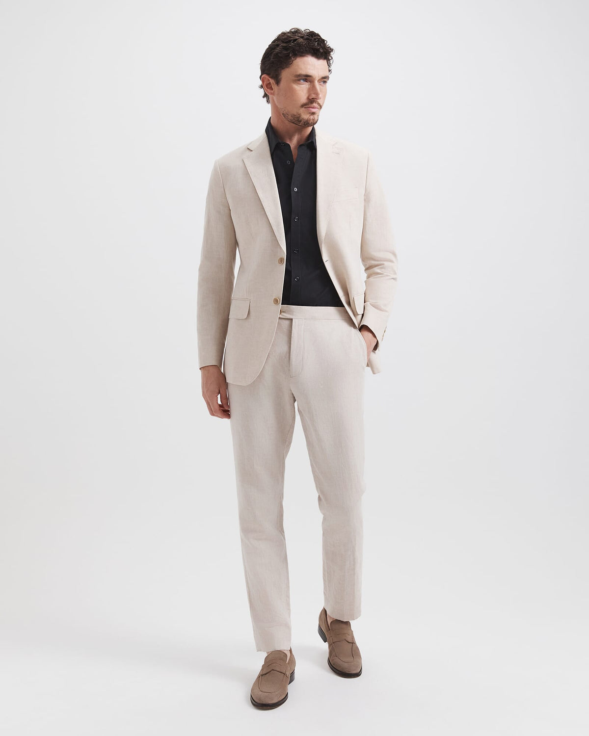 Elias Cotton Linen Suit Jacket
