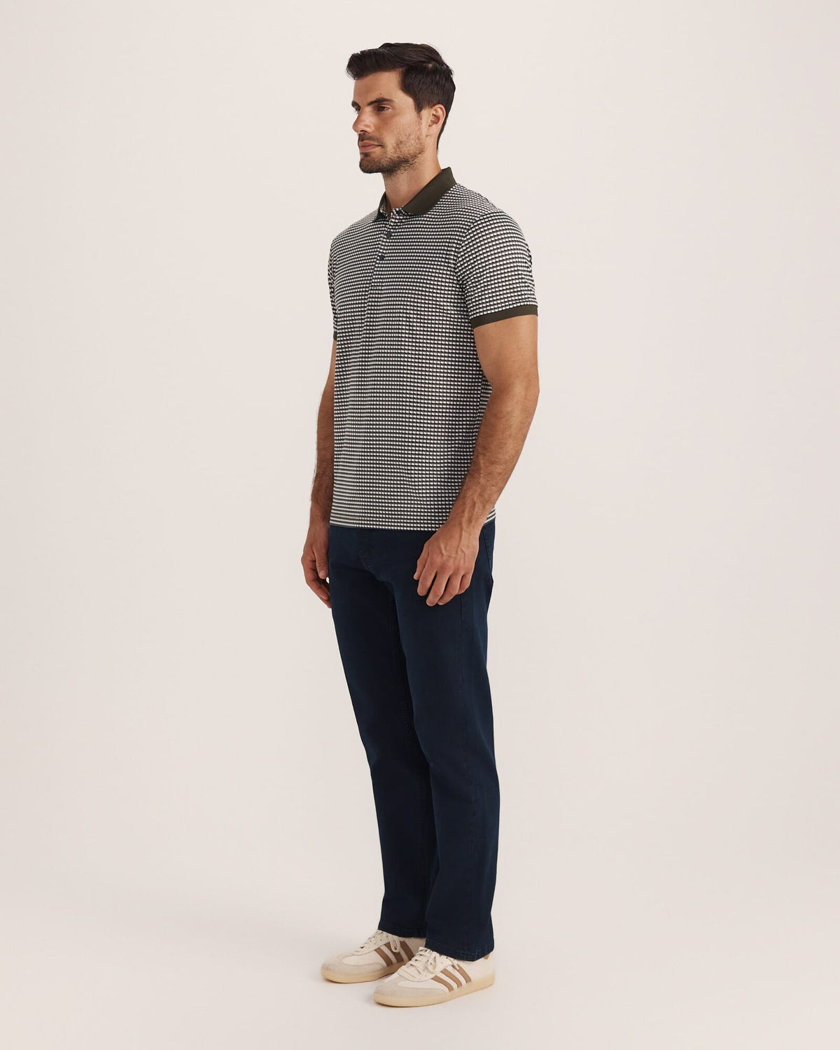 Bale Geo Print Cotton Polo