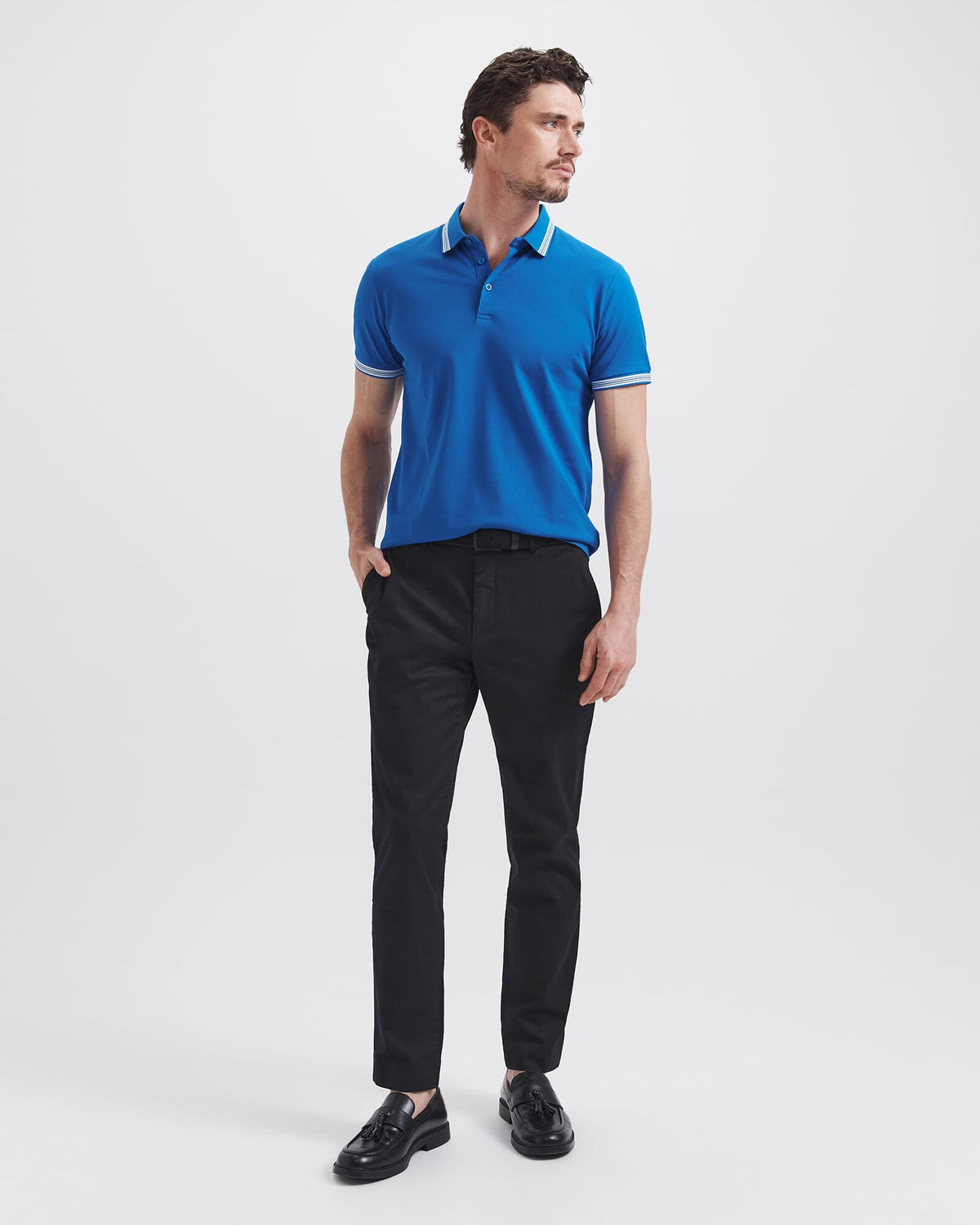 Andy Tipped Cotton Polo