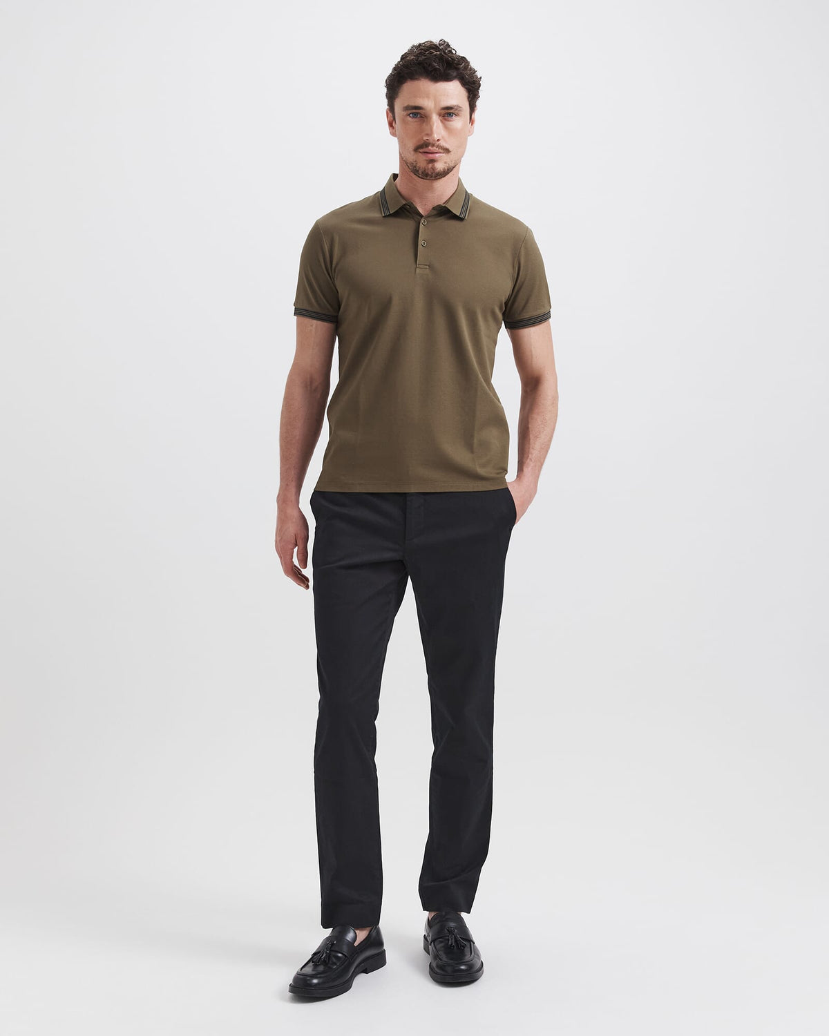 Andy Tipped Cotton Polo
