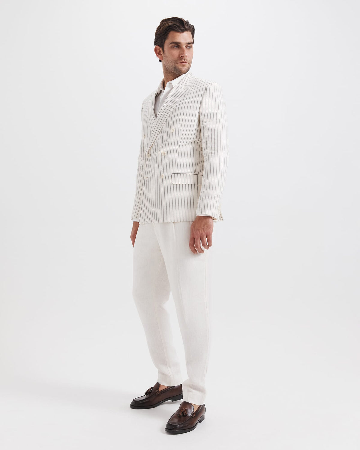 Harrison Stripe Linen Blazer