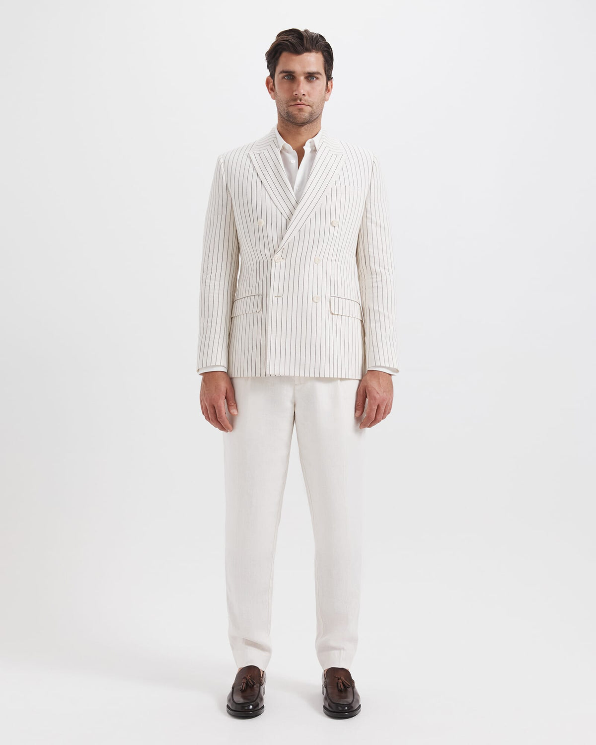 Harrison Stripe Linen Blazer